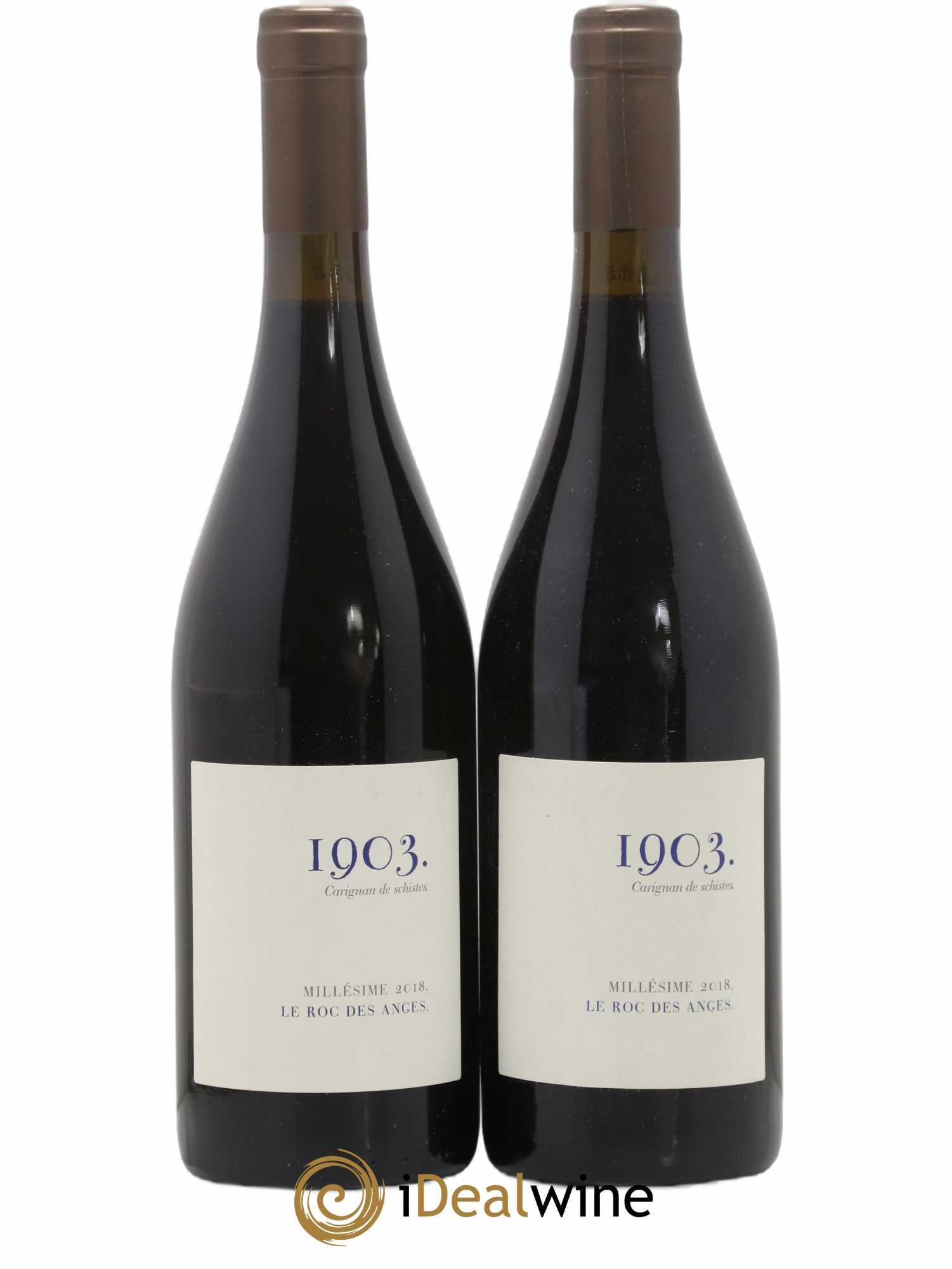 Côtes Catalanes Roc des Anges Carignan 1903 Marjorie et Stéphane Gallet (sans prix de réserve) (sans prix de réserve) 2018 - Lot de 2 bouteilles - 0