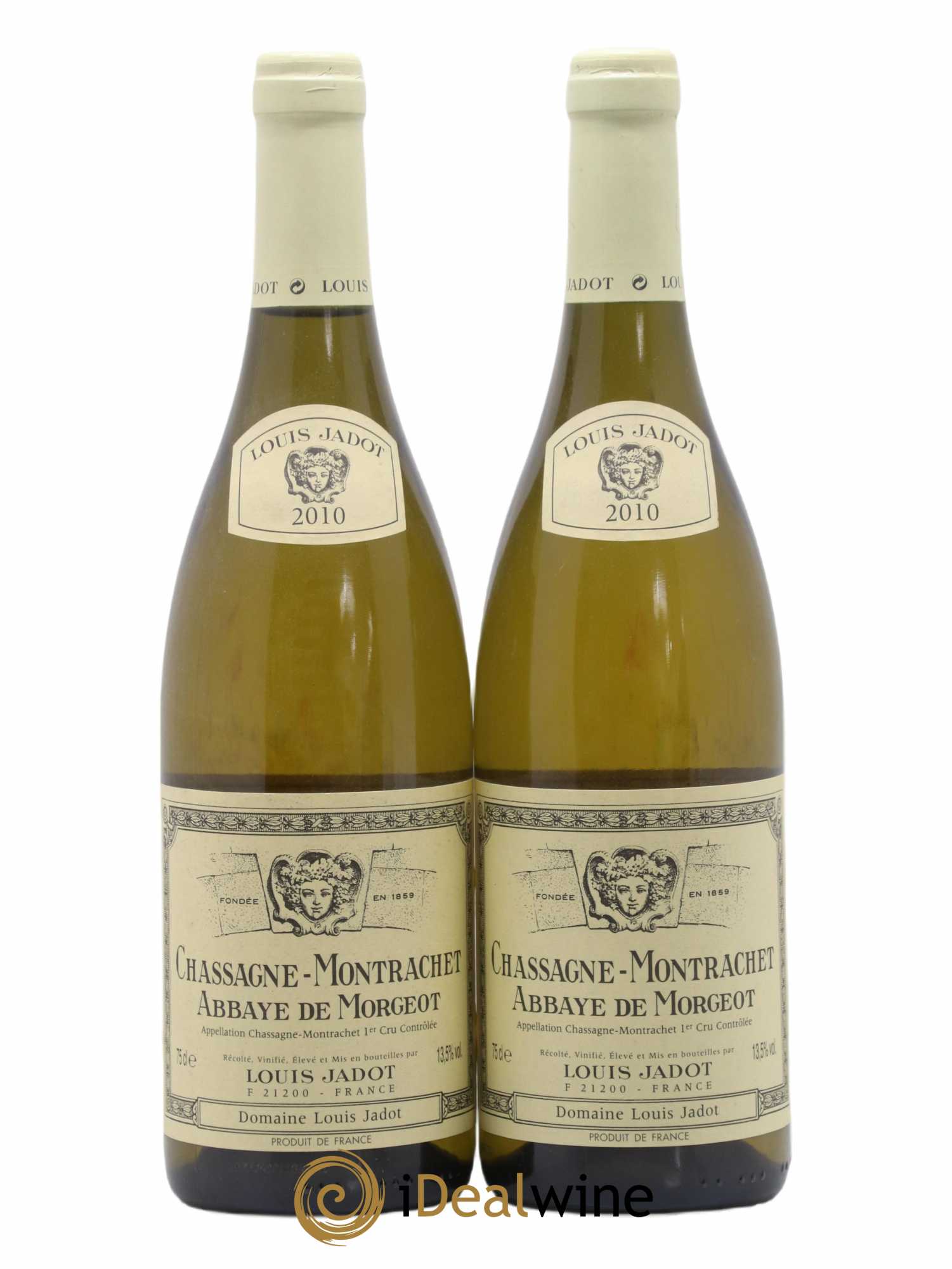 Chassagne-Montrachet 1er Cru Abbaye de Morgeot Domaine Louis Jadot (senza prezzo di riserva) (senza prezzo di riserva) 2010 - Lotto di 2 bottiglie - 0