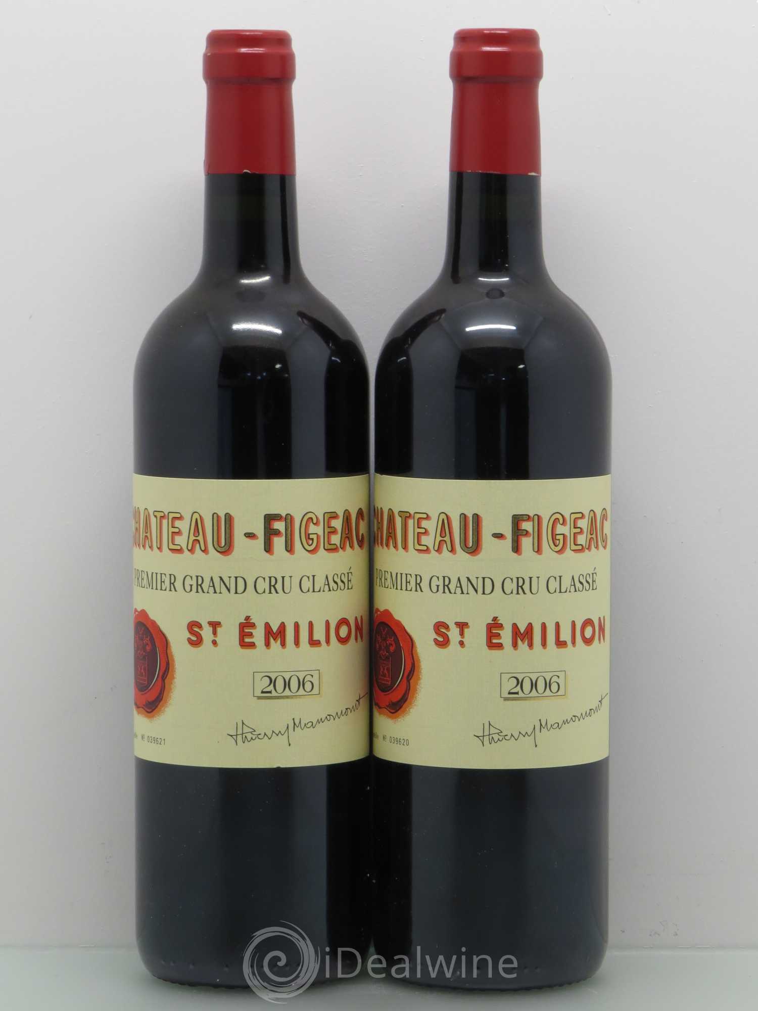 Château Figeac 1er Grand Cru Classé A 2006 - Lot de 2 bouteilles - 0