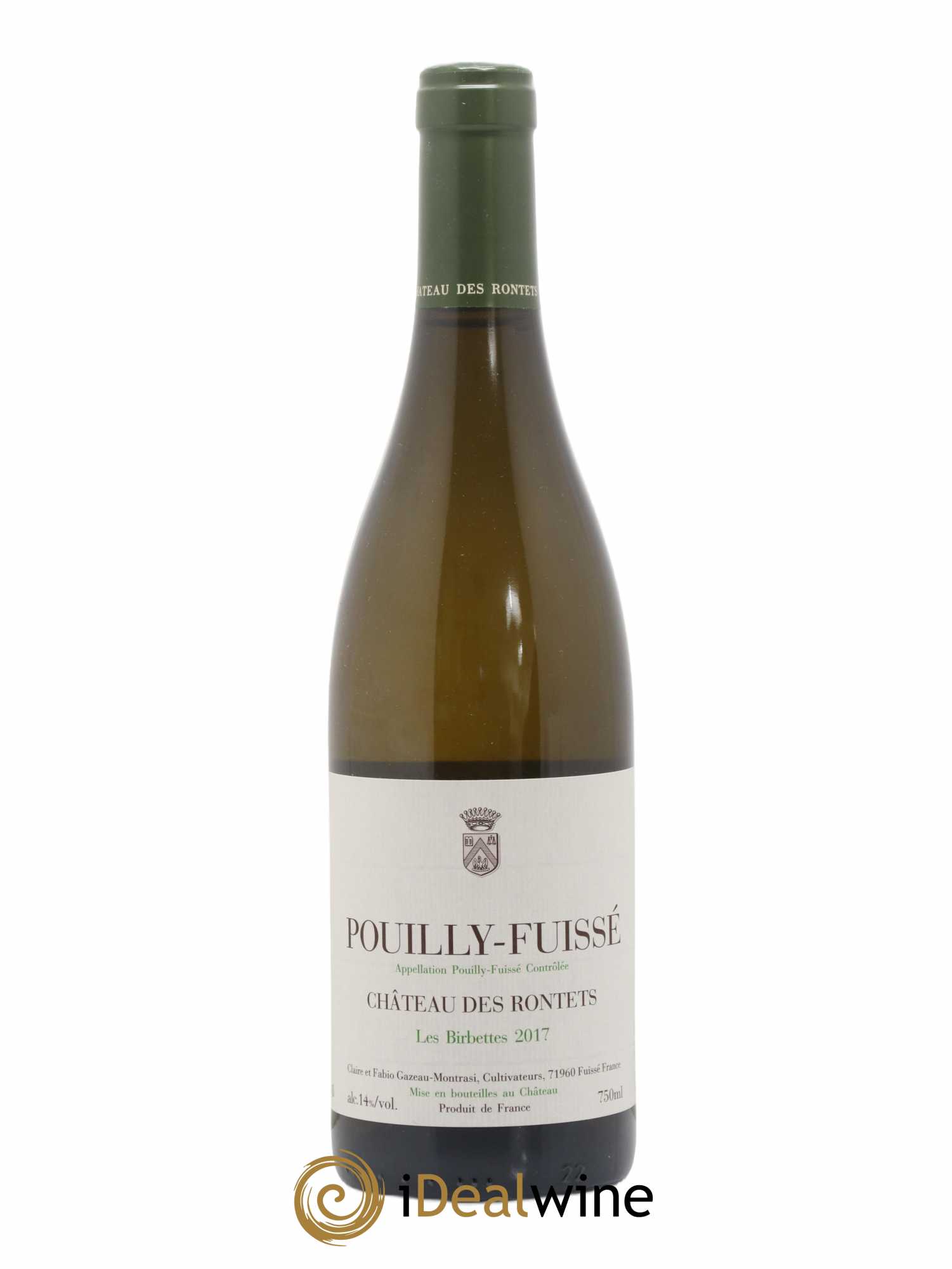 Pouilly-Fuissé Les Birbettes Château des Rontets 2017 - Lot de 1 bouteille - 0