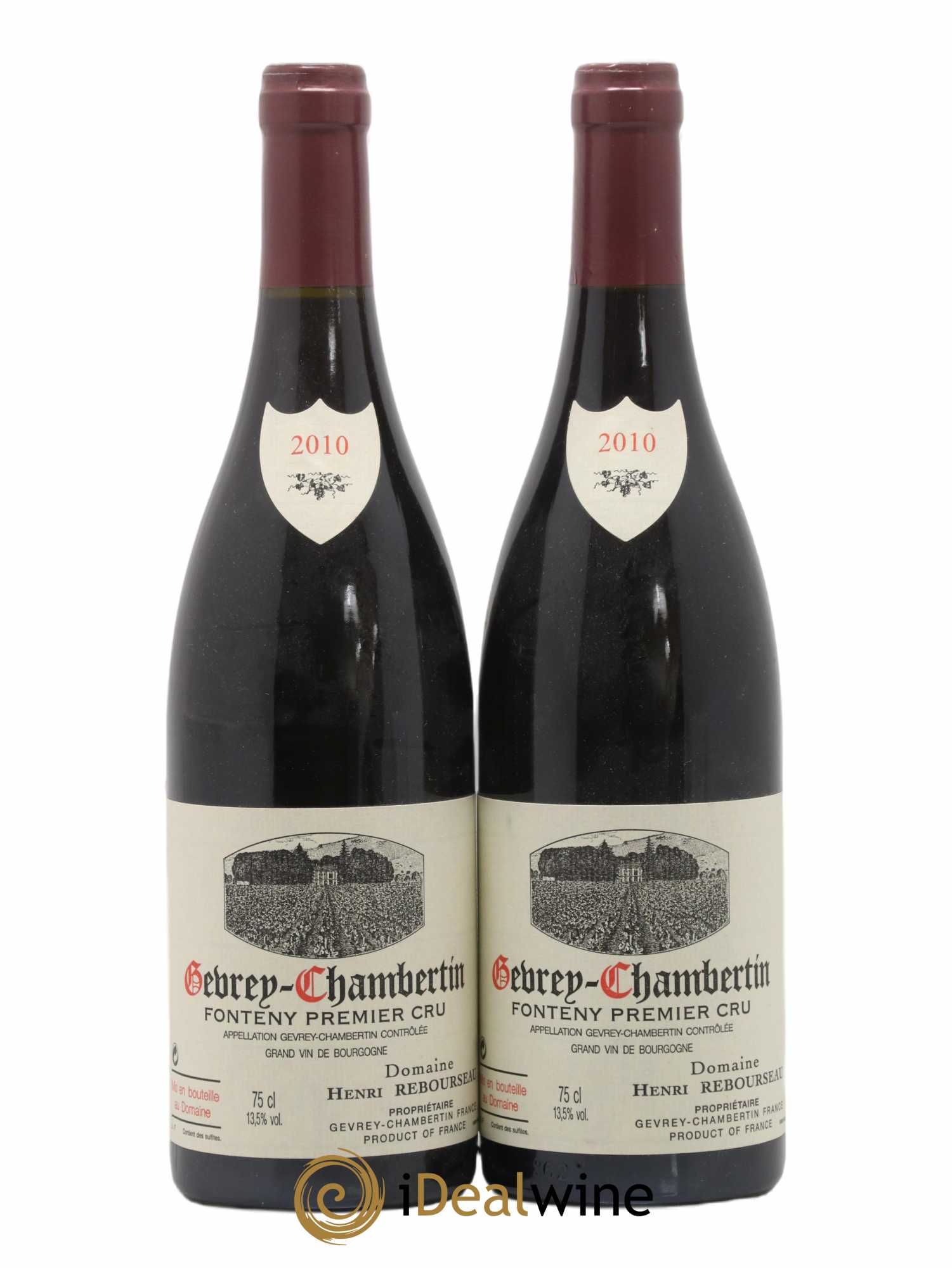 Gevrey-Chambertin 1er Cru Fonteny Henri Rebourseau (Domaine) 2010 - Lot de 2 bouteilles - 0