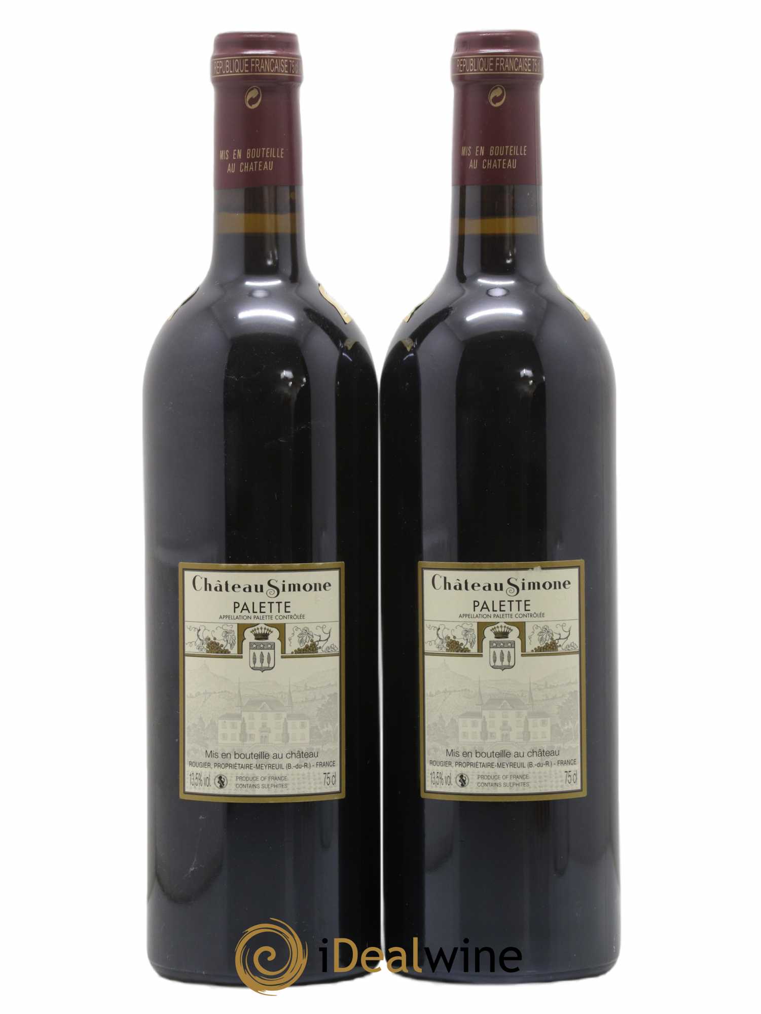Palette Château Simone Famille Rougier 2014 - Posten von 2 Flaschen - 1