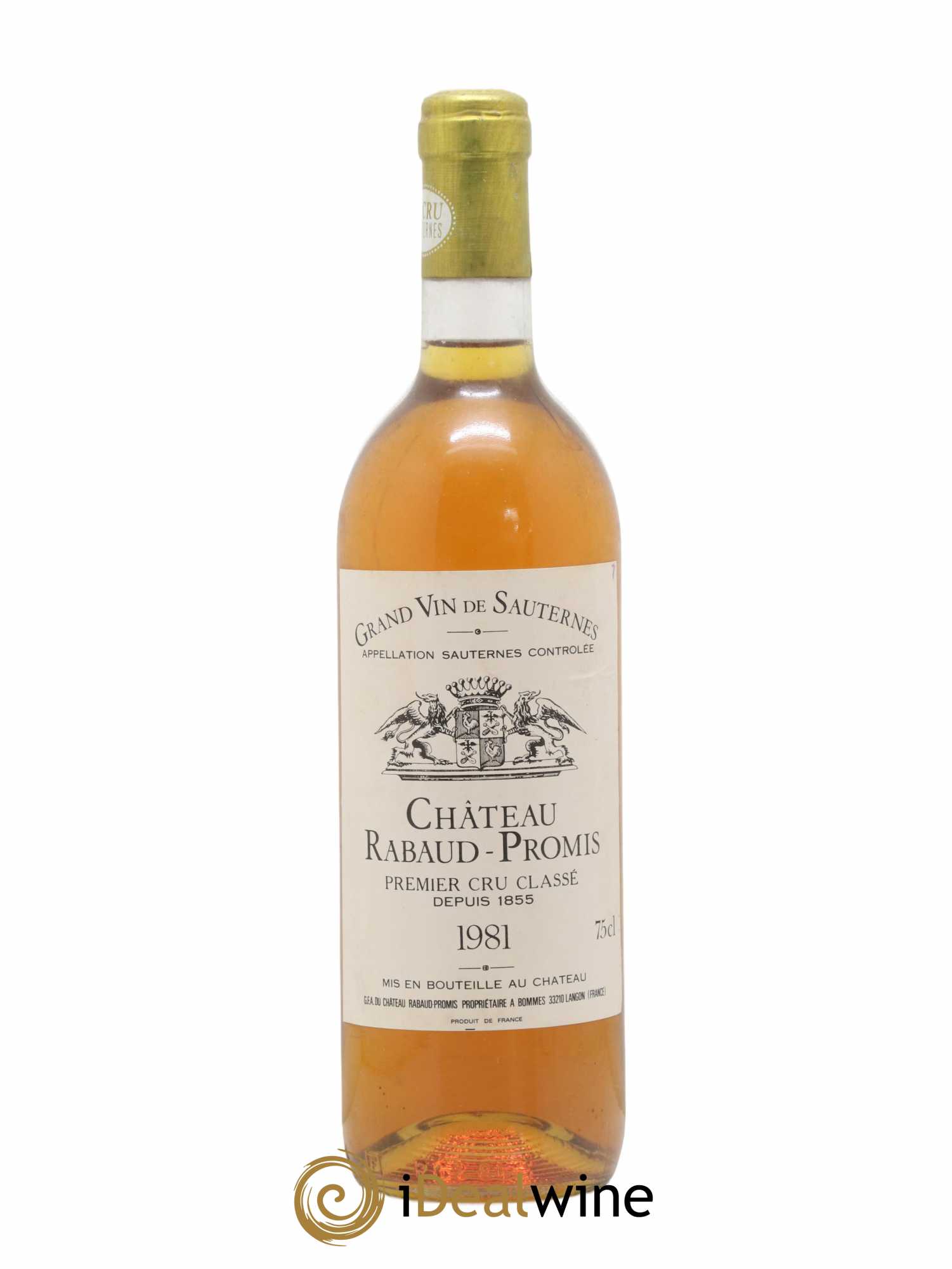 Château Rabaud Promis 1er Grand Cru Classé (senza prezzo di riserva) (senza prezzo di riserva) 1981 - Lotto di 1 bottiglia - 0