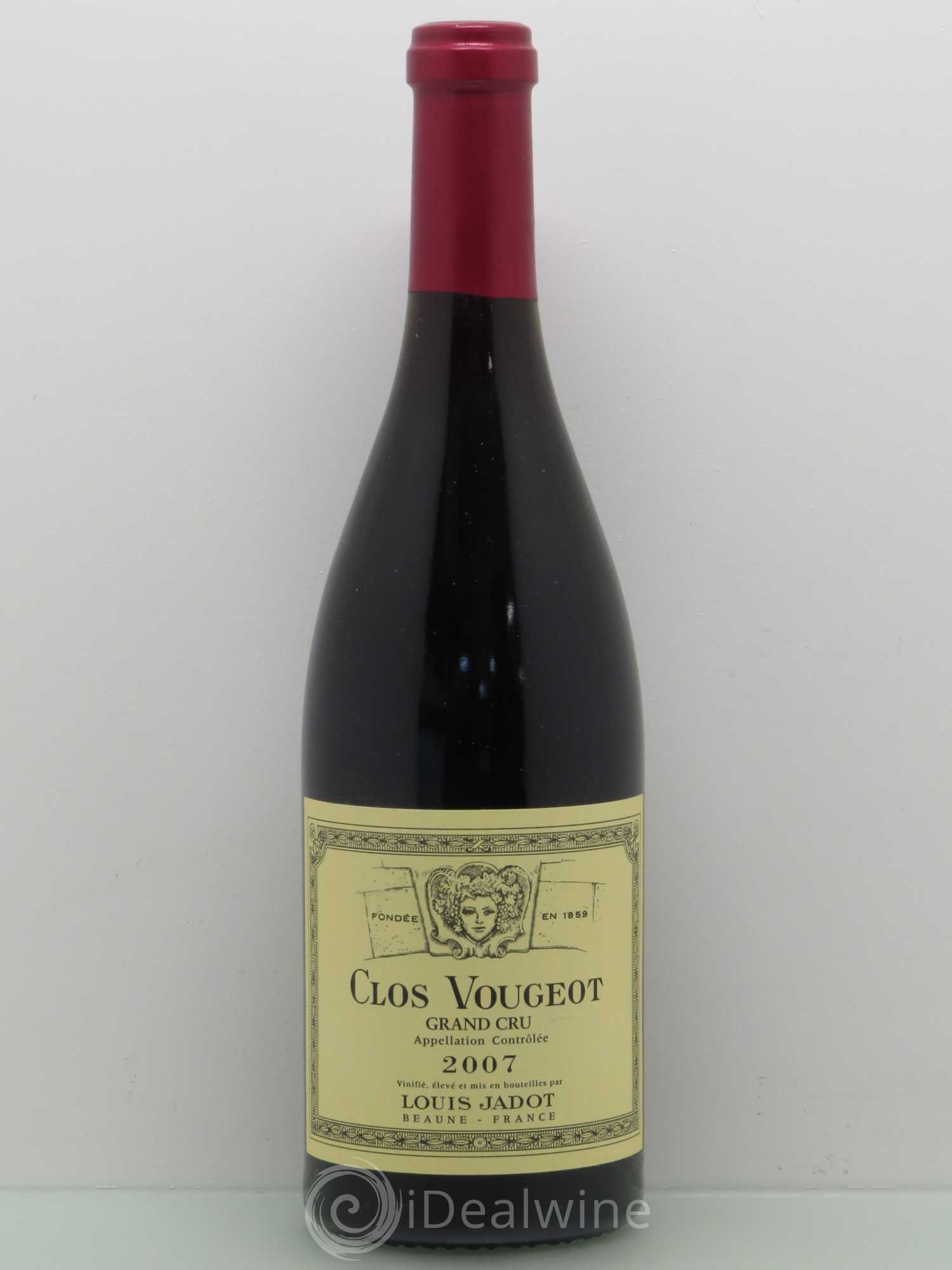Clos de Vougeot Grand Cru Louis Jadot (Domaine) 2007 - Lot de 1 bouteille - 0
