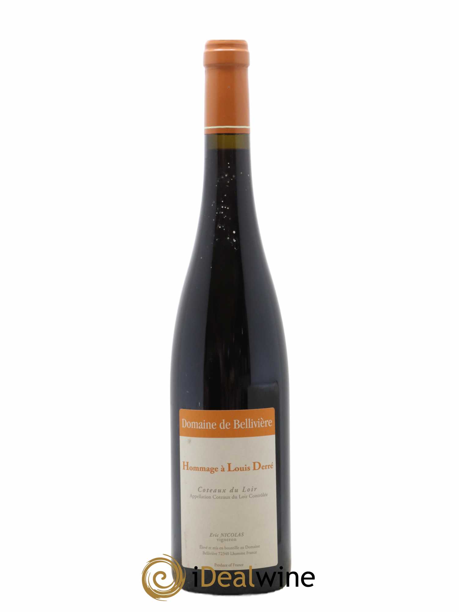 Coteaux du Loir Hommage à Louis Derré Domaine de Bellivière (sans prix de réserve) 2015 - Lot de 1 bouteille - 0