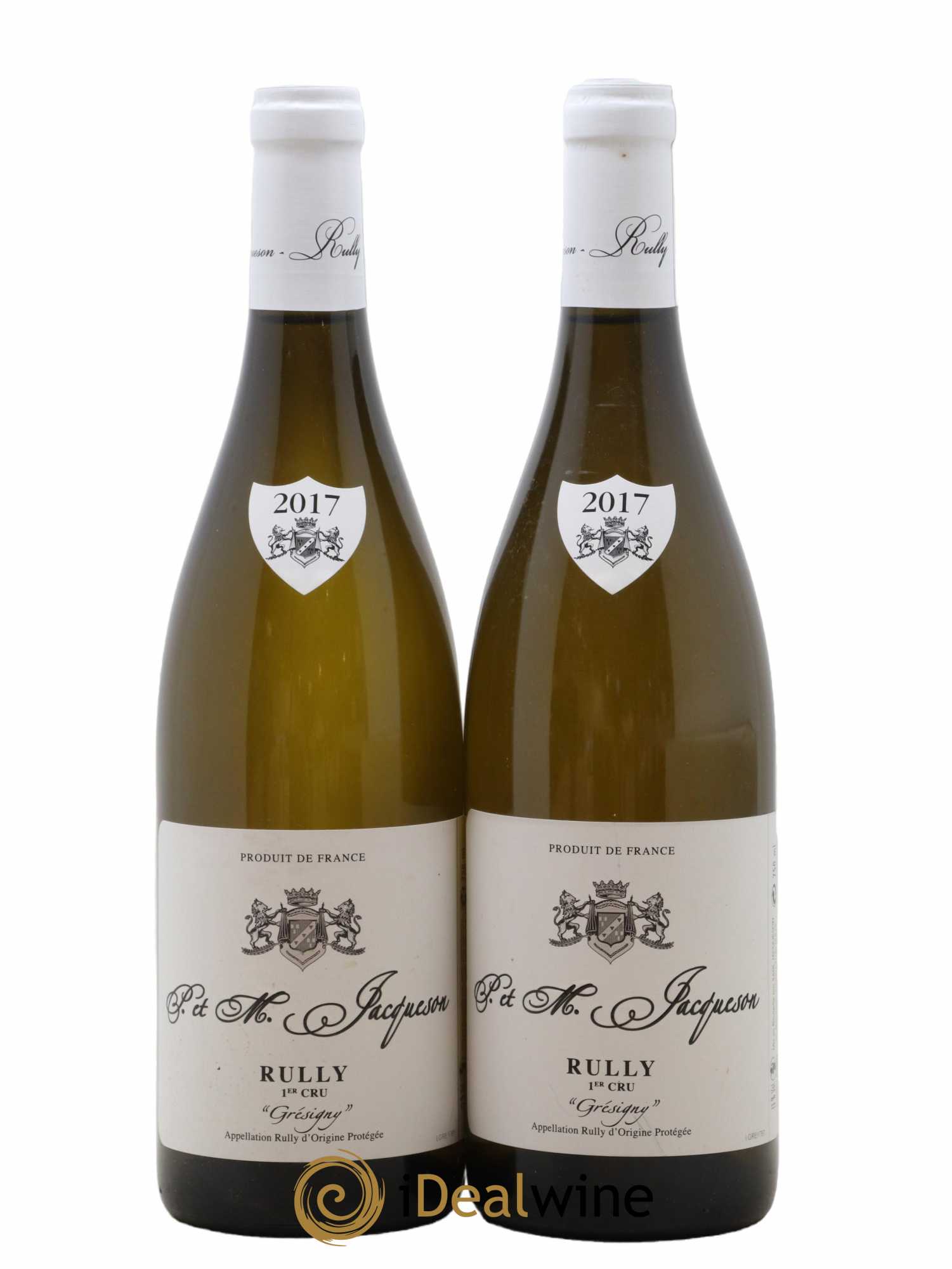 Rully 1er Cru Grésigny Paul & Marie Jacqueson 2017 - Lot de 2 bouteilles - 0