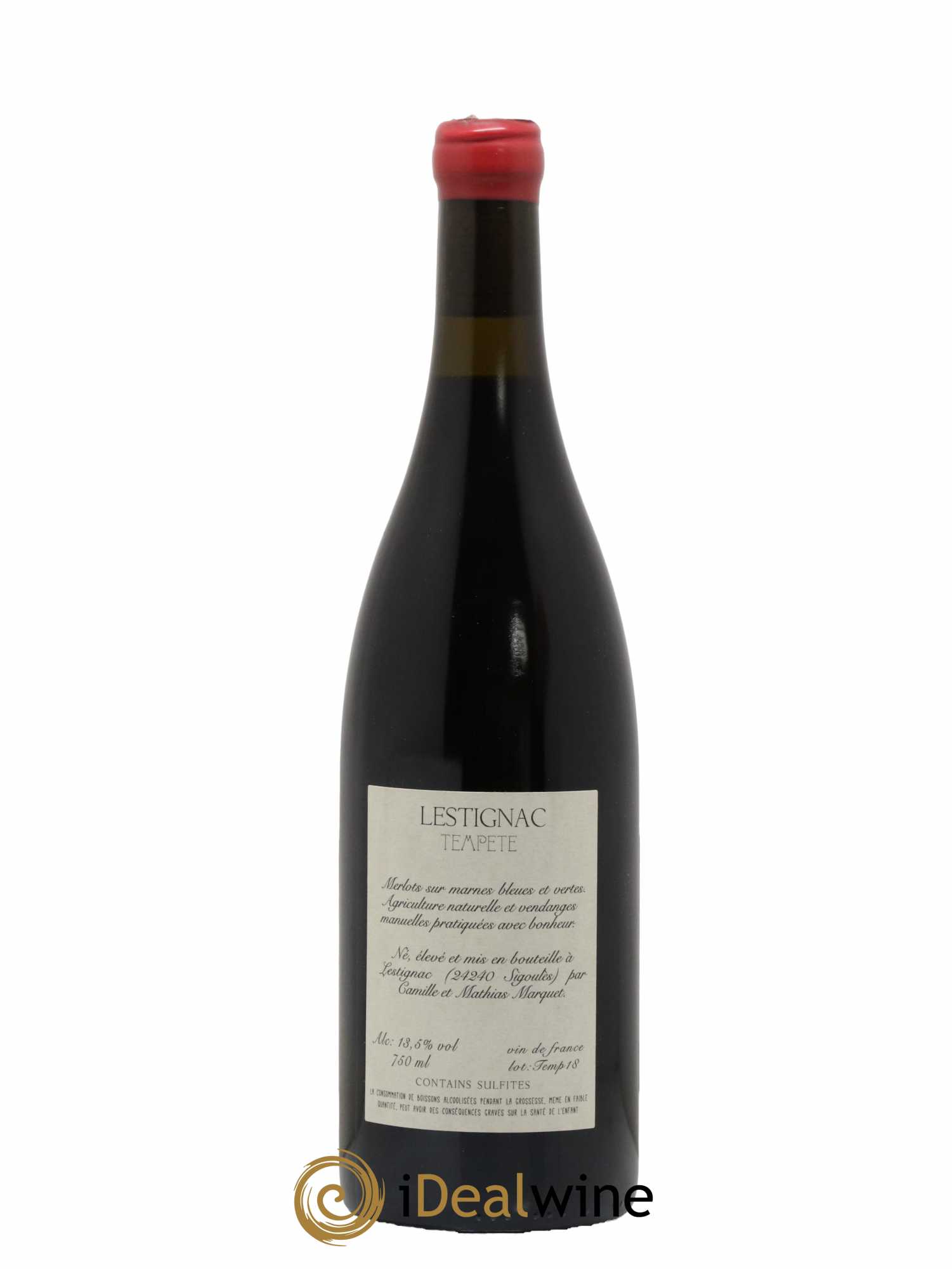 Sud-Ouest Cuvée Tempete Chateau Lestignac 2018 - Lot de 1 bouteille - 1