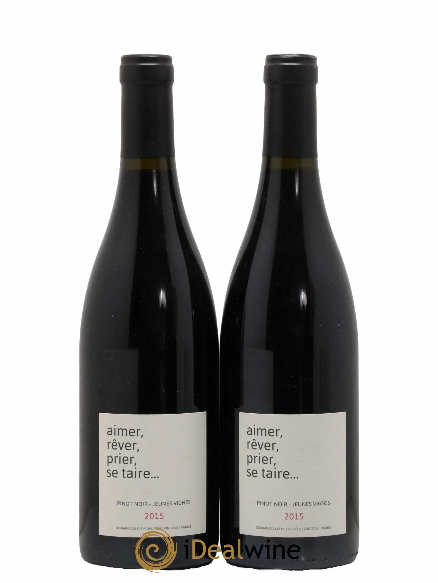 Côtes Catalanes Clos des Fées Aimer Rêver Prier Se taire Hervé Bizeul 2015 - Lot de 2 bouteilles - 0