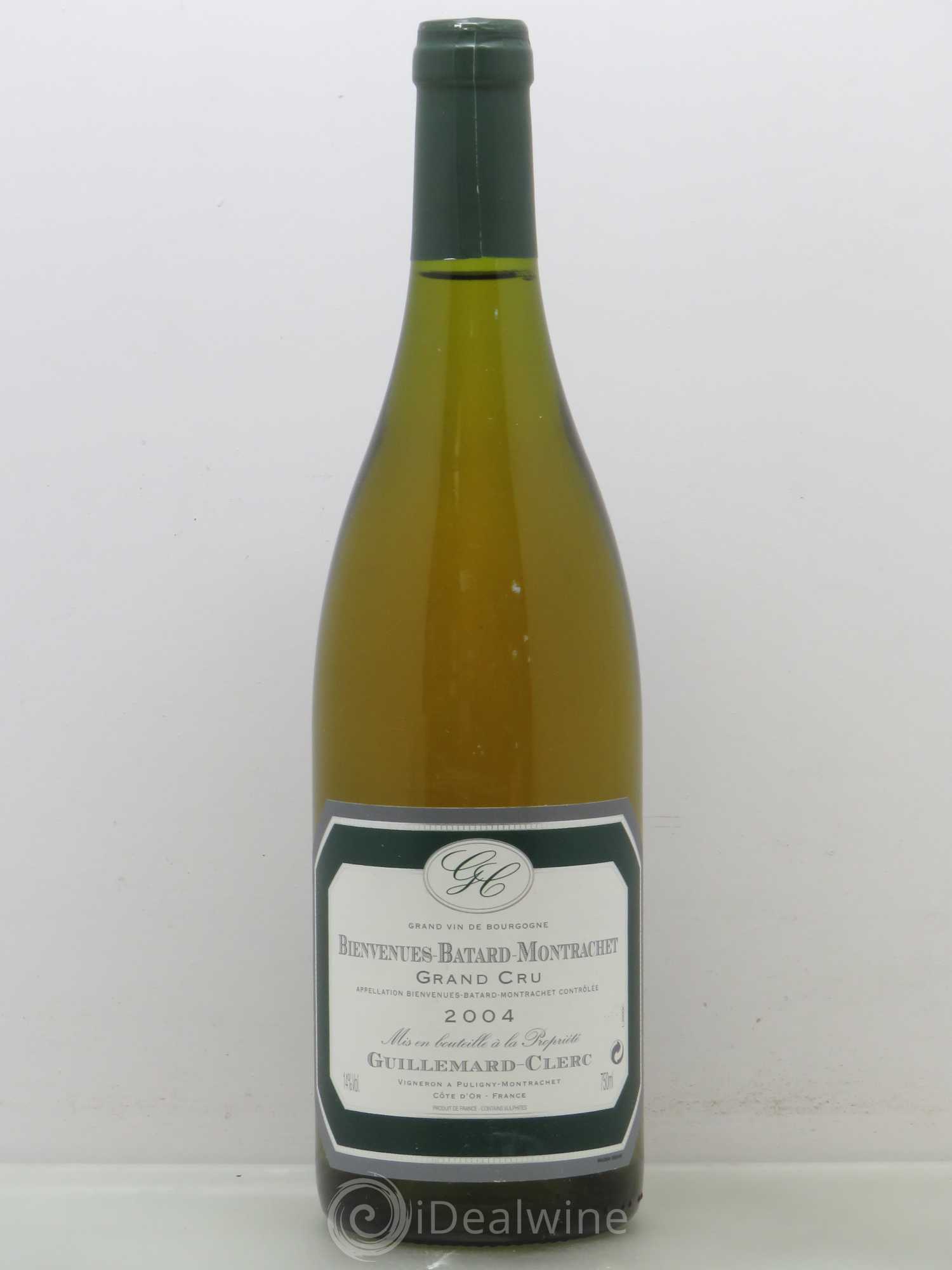 Bienvenues-Bâtard-Montrachet Grand Cru Domaine Guillemard-Clerc 2004 - Posten von 1 Flasche - 0
