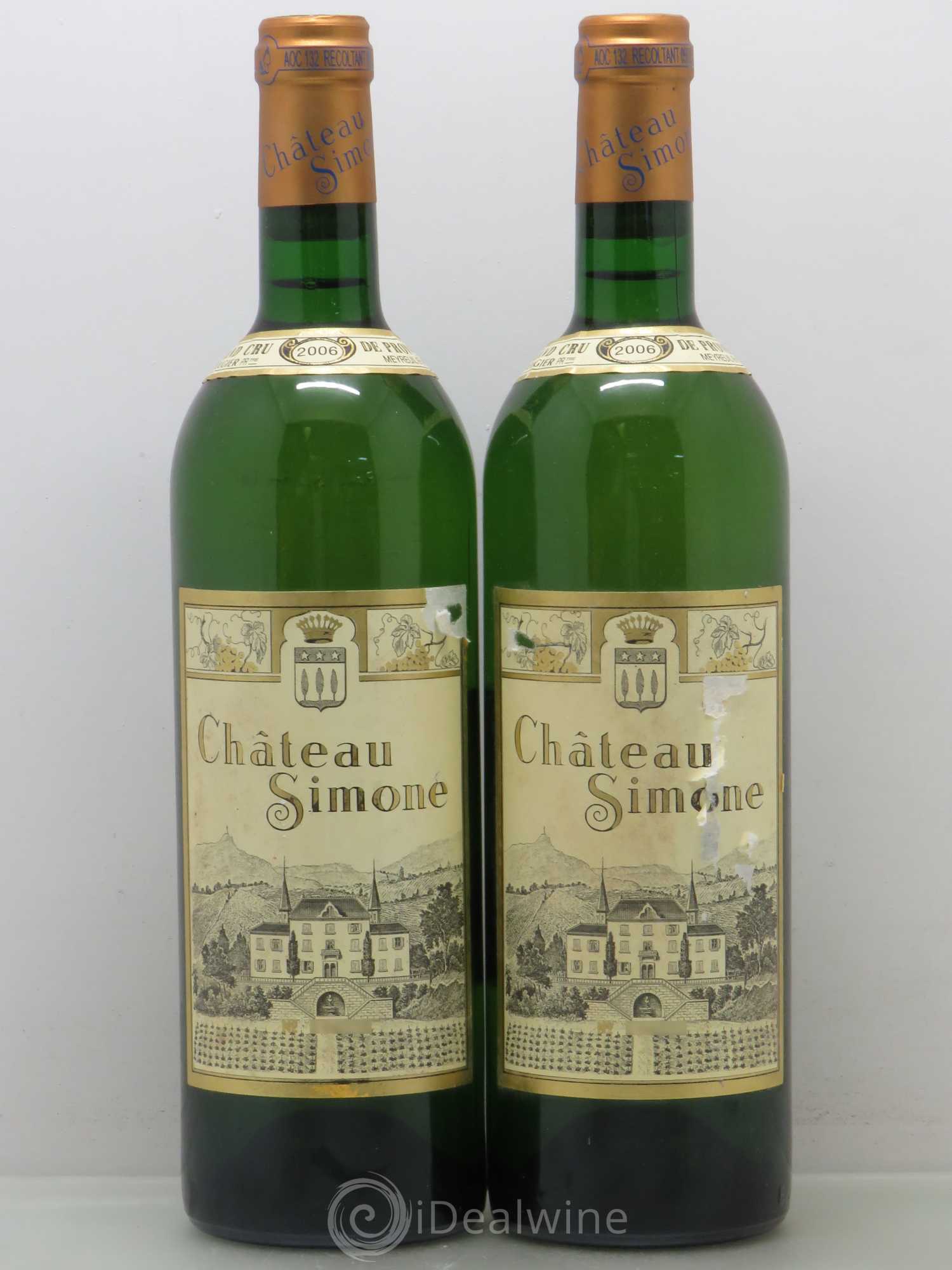 Palette Château Simone Famille Rougier 2006 - Posten von 2 Flaschen - 0