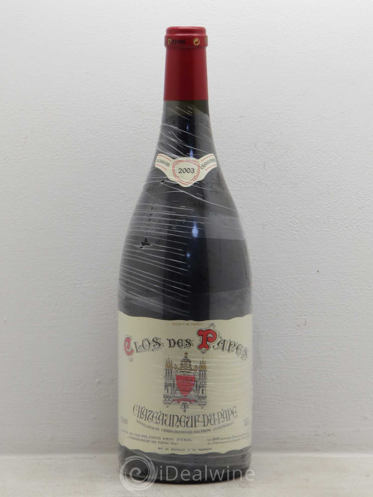 Châteauneuf-du-Pape Clos des Papes - Paul Avril 2003 - Lot de 1 magnum - 0