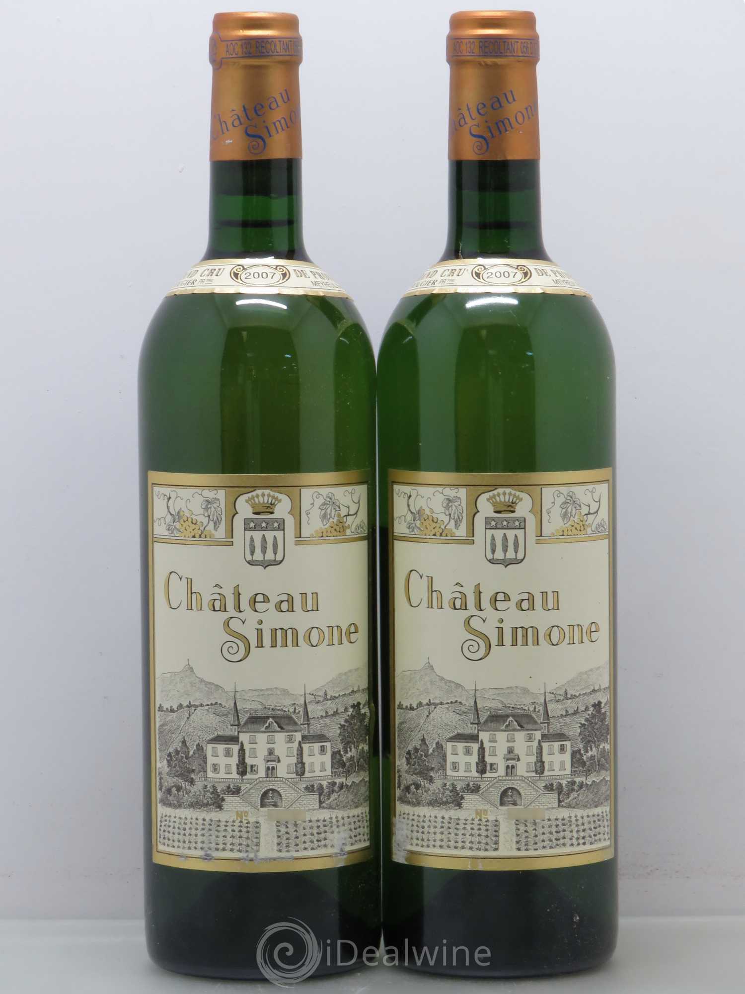 Palette Château Simone Famille Rougier 2007 - Posten von 2 Flaschen - 0