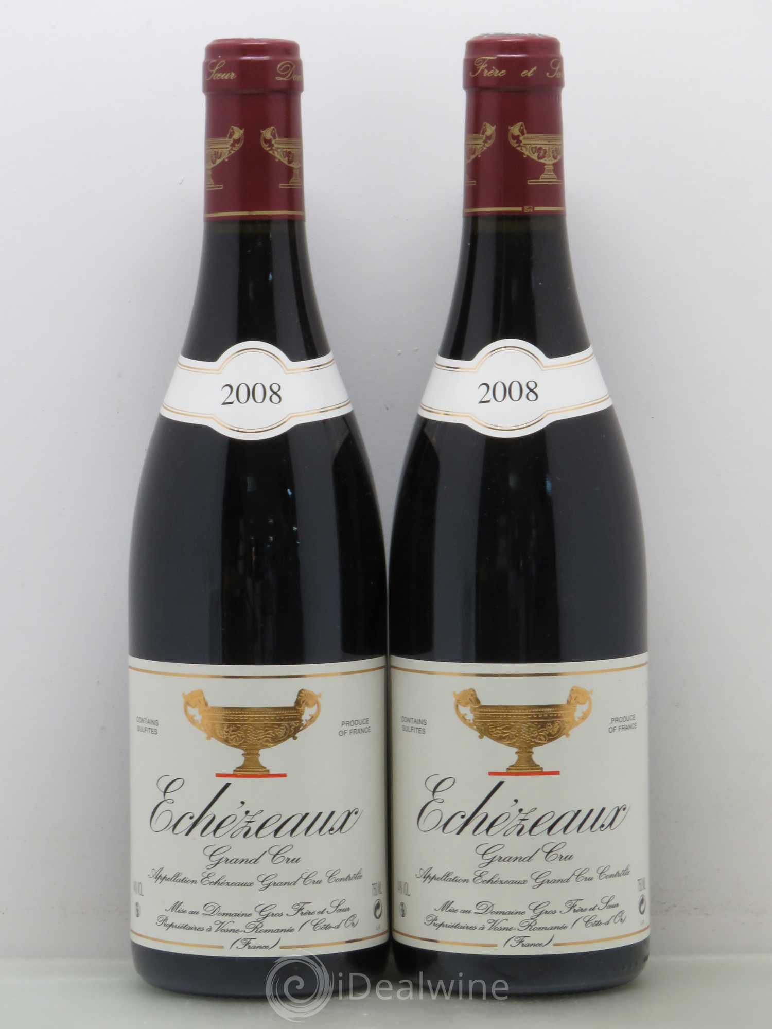 Echezeaux Grand Cru Gros Frère & Soeur 2008 - Lot de 2 bouteilles - 0