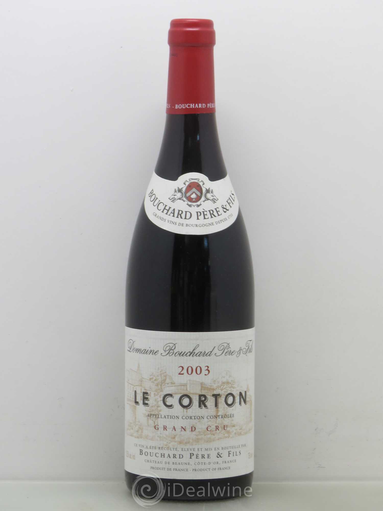 Corton Grand Cru Le Corton Bouchard Père & Fils 2003 - Lot de 1 bouteille - 0