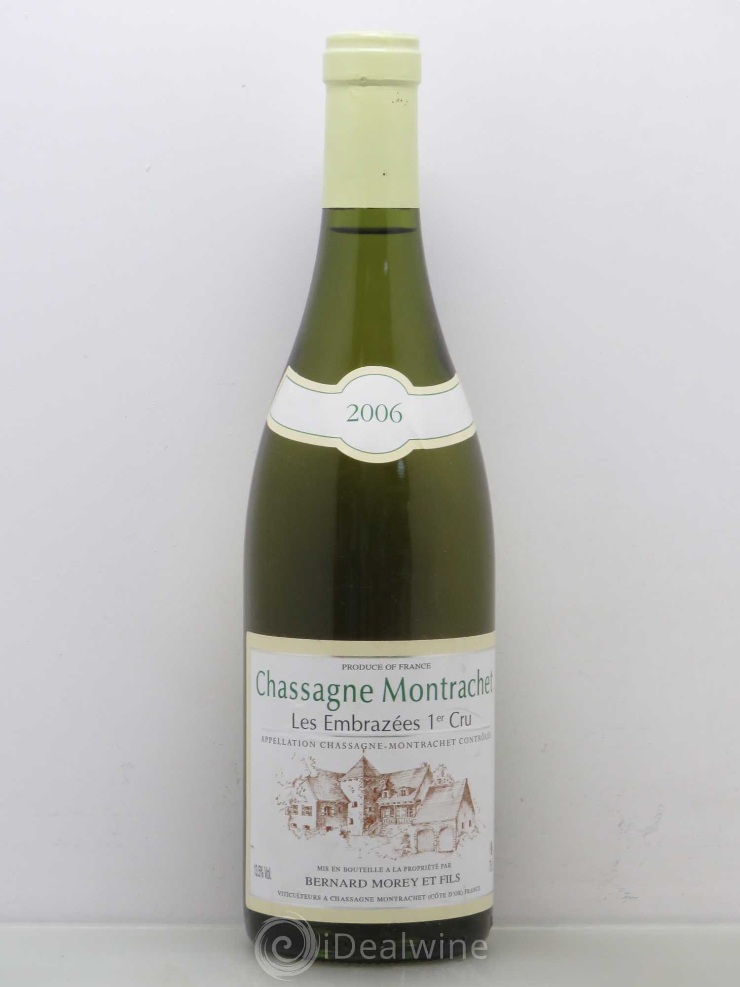 Chassagne-Montrachet 1er Cru Les Embrazées Bernard Morey et Fils (Domaine) 2006 - Lot de 1 bouteille - 0