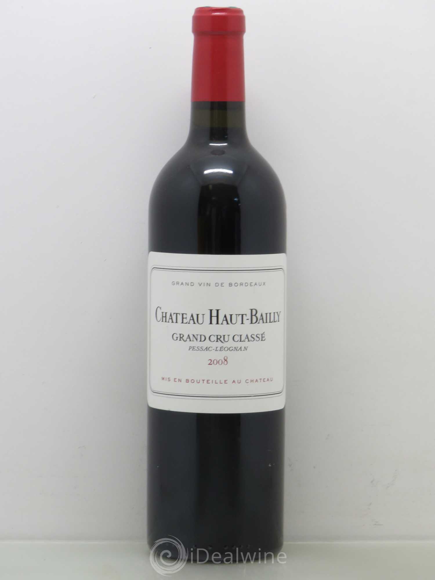 Château Haut-Bailly Cru Classé de Graves 2008 - Lot de 1 bouteille - 0
