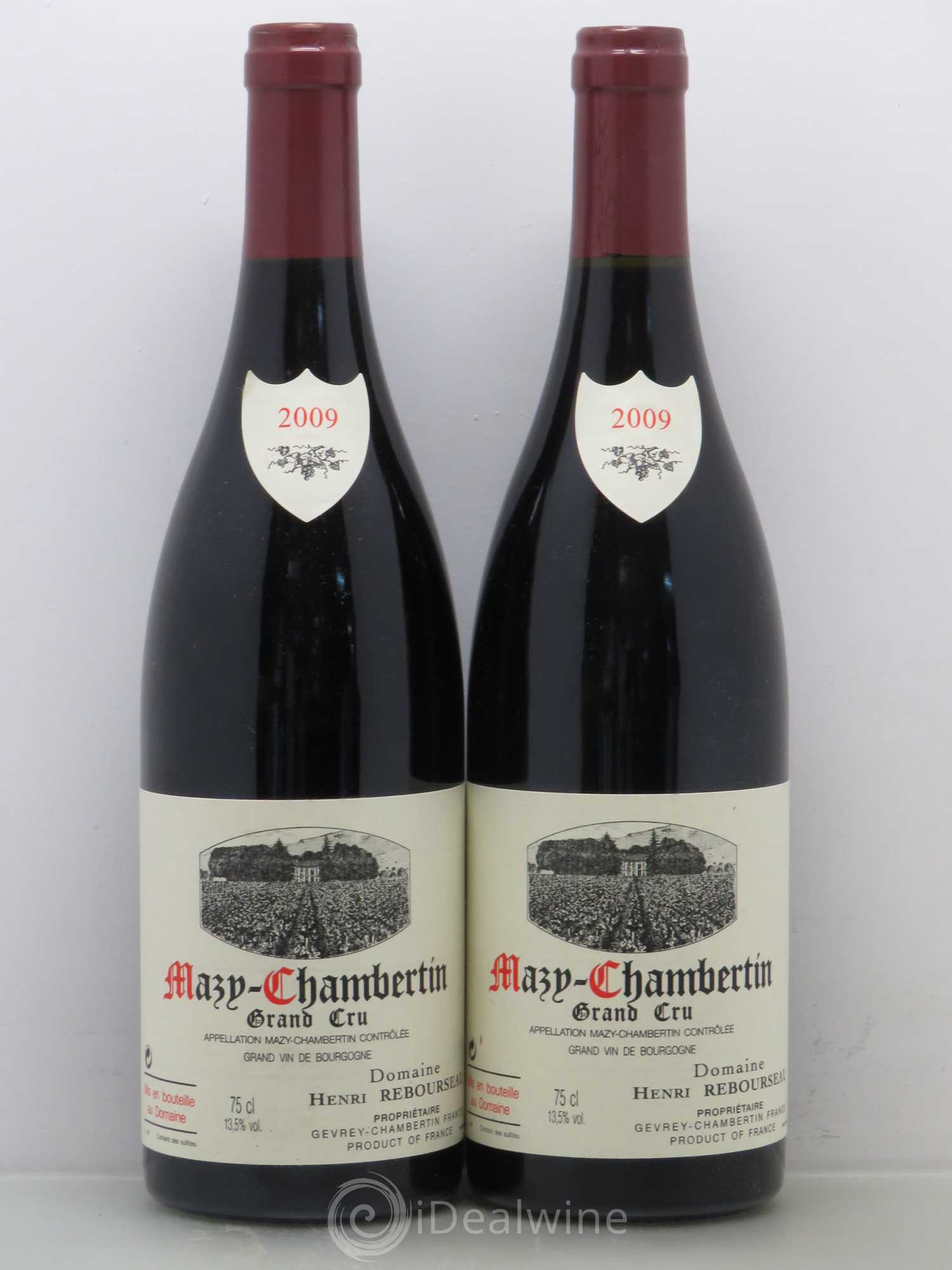 Mazis-Chambertin Grand Cru Henri Rebourseau 2009 - Lot de 2 bouteilles - 0
