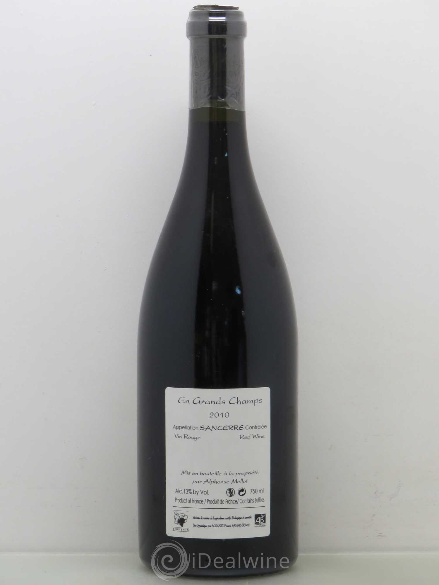 Sancerre En Grands Champs Alphonse Mellot 2010 - Lot de 1 bouteille - 1