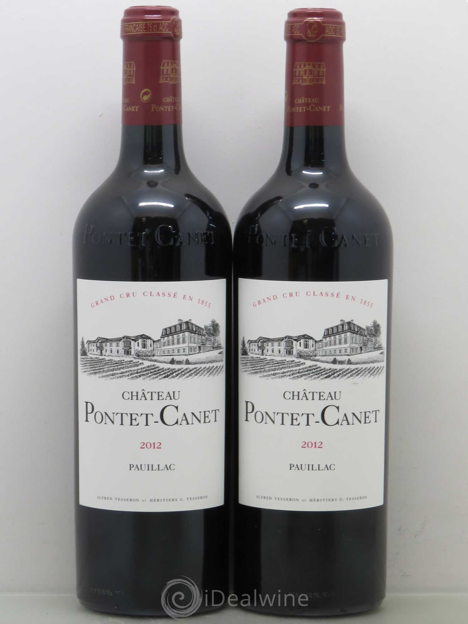 Château Pontet Canet 5ème Grand Cru Classé 2012 - Lot de 2 bouteilles - 0