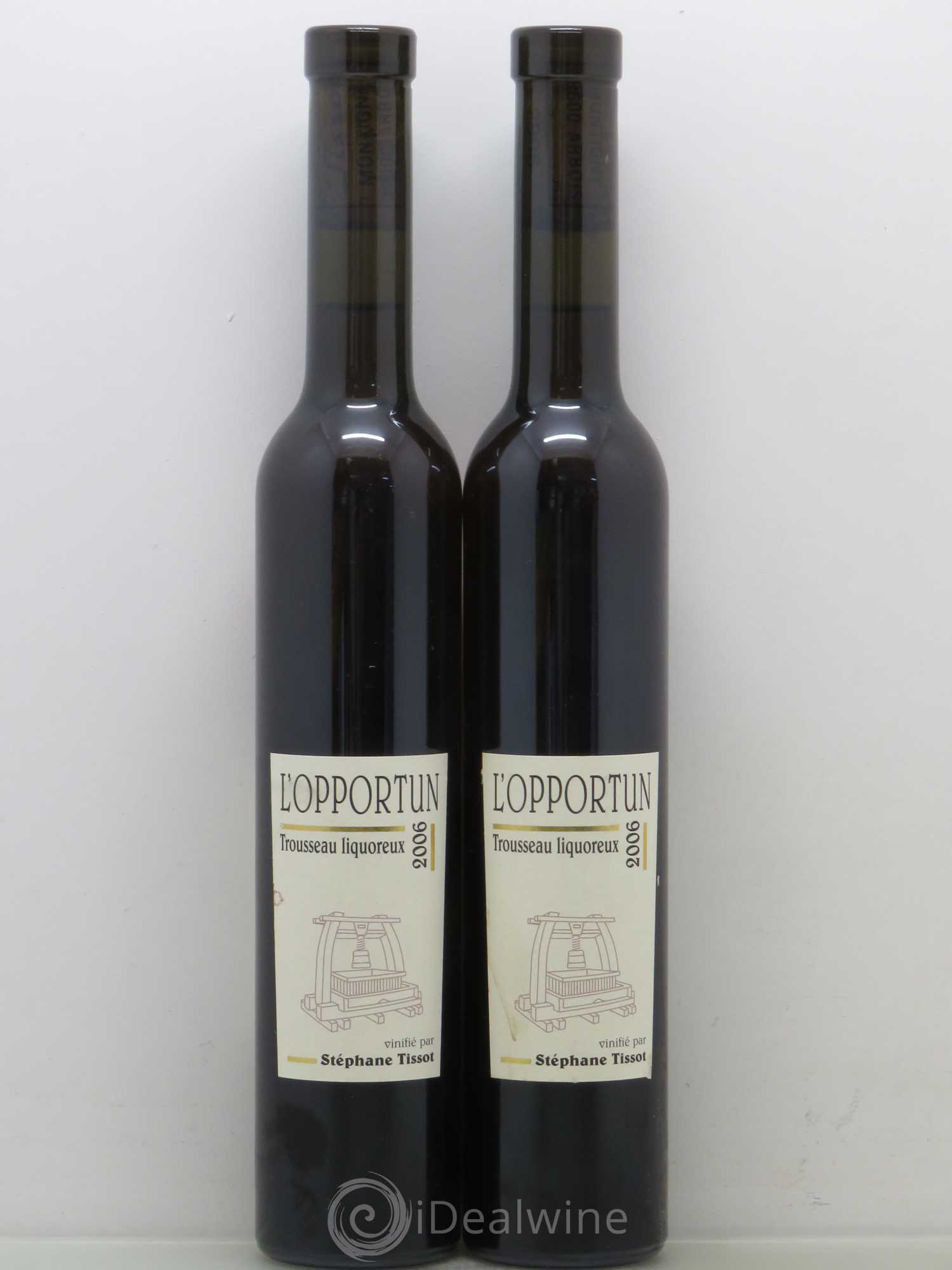 Arbois L'Opportun Trousseau Stephane Tissot 2006 - Posten von 2 Demi-Flaschen - 0