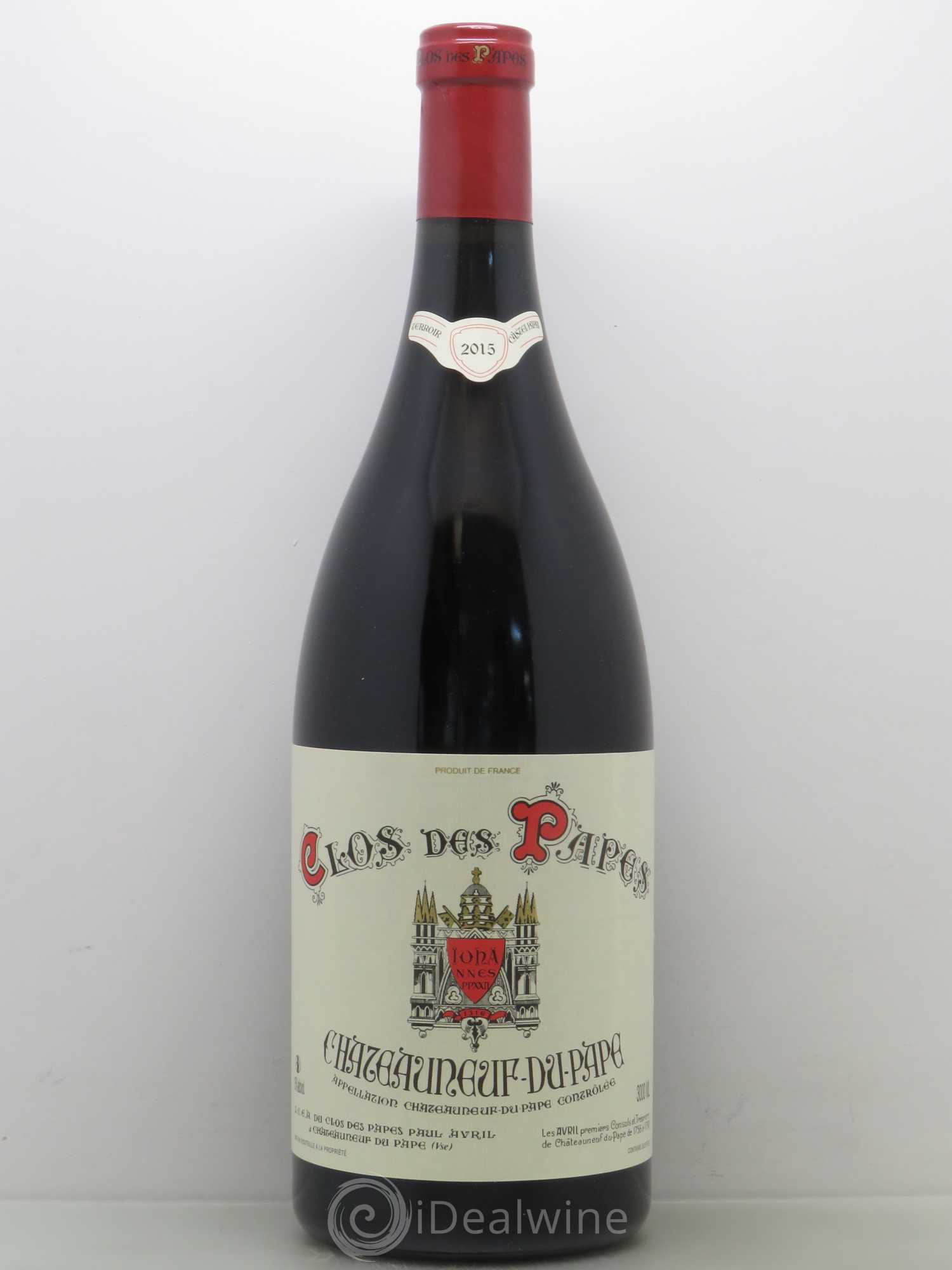 Châteauneuf-du-Pape Clos des Papes - Paul Avril 2015 - Lot de 1 double magnum - 0