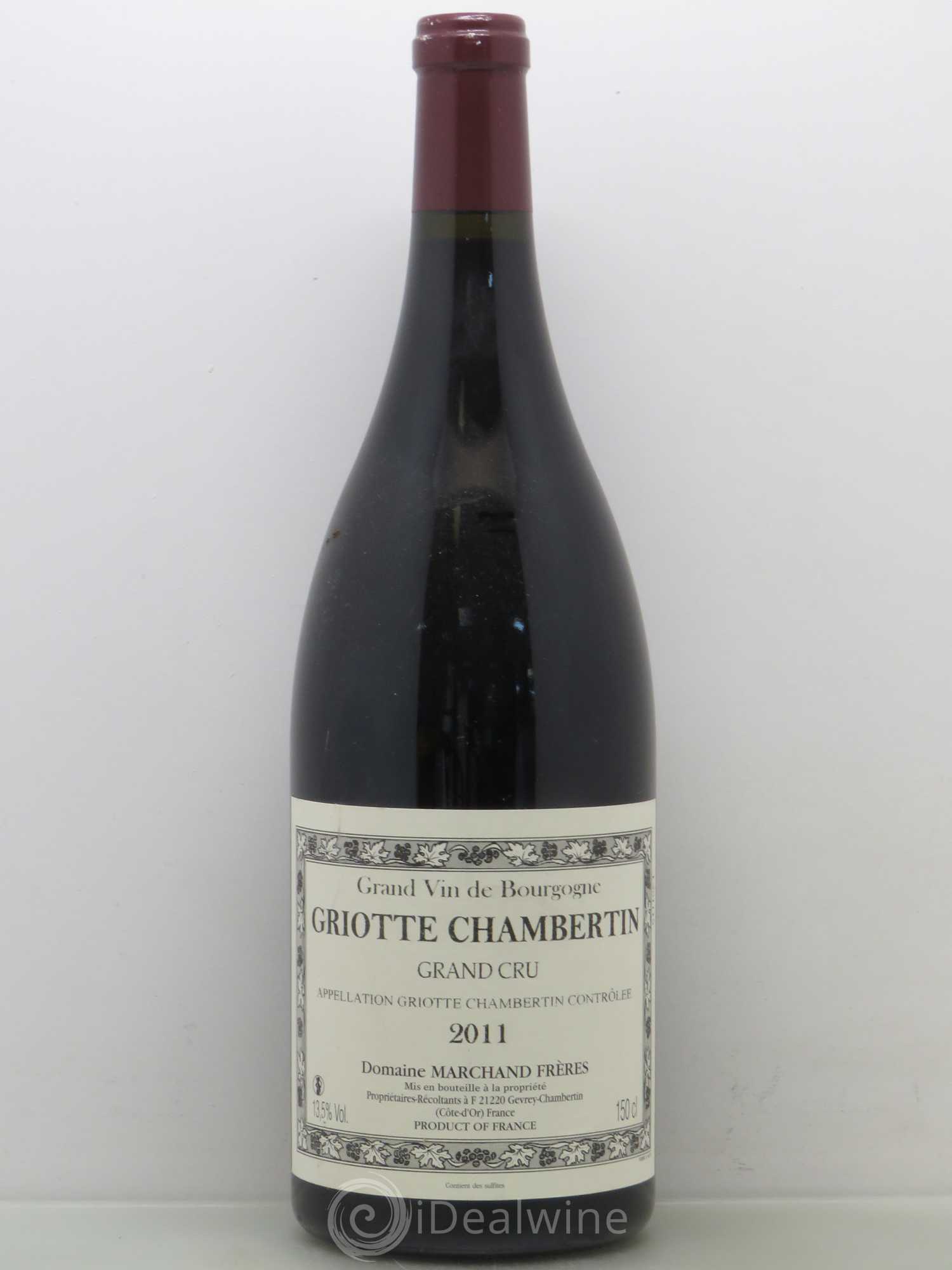 Griotte-Chambertin Grand Cru Domaine Marchand 2011 - Lot de 1 magnum - 0