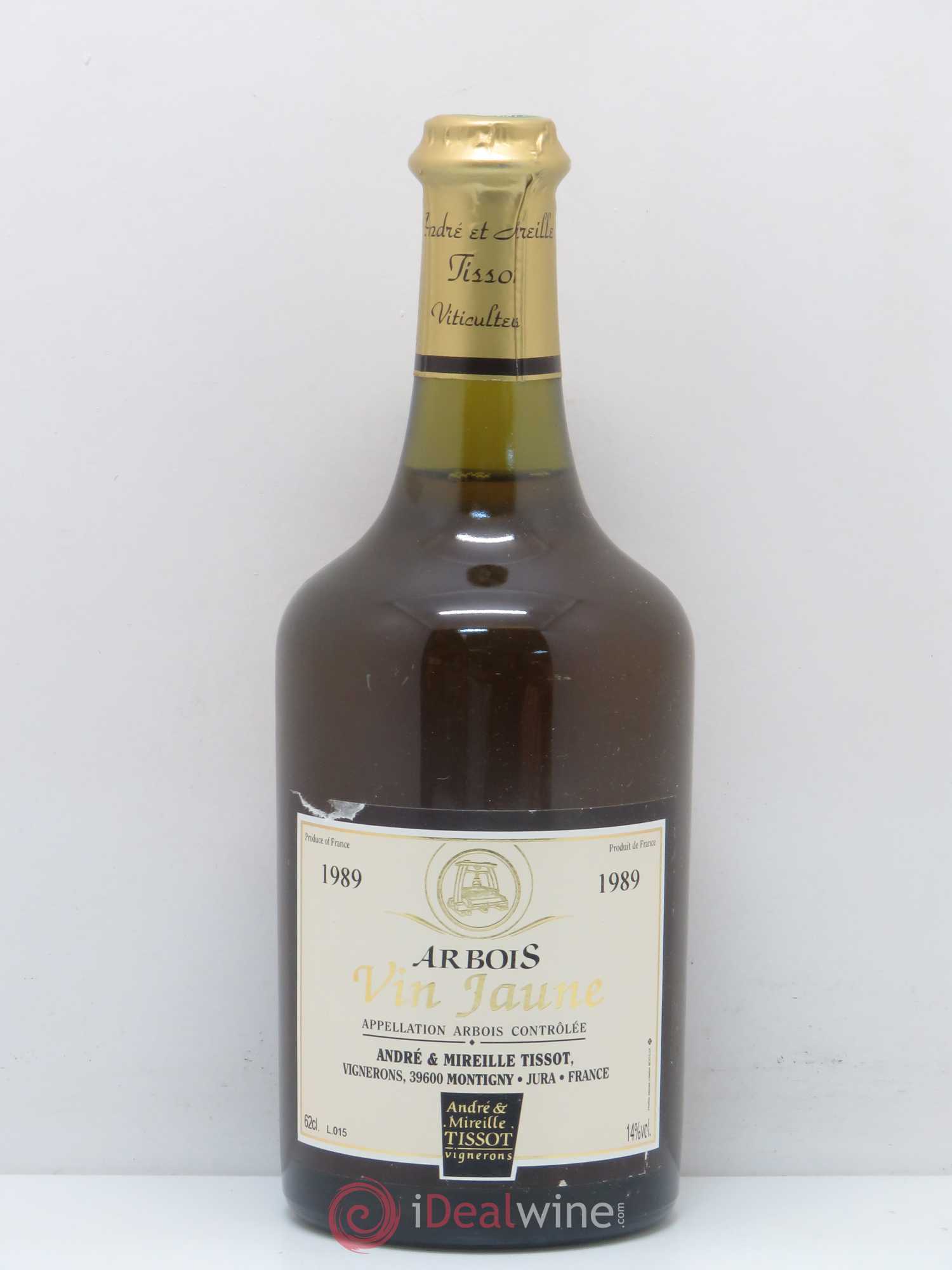 Arbois Vin Jaune Domaine André et Mireille Tissot 1989 - Posten von 1 Flasche - 0