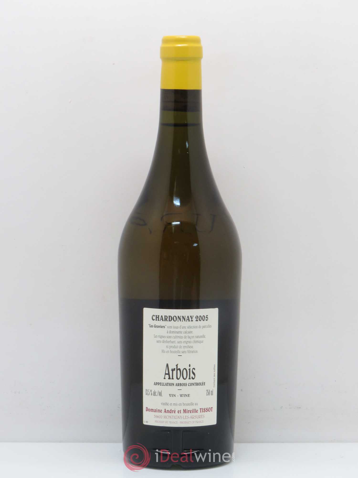 Arbois Chardonnay Les Graviers Bénédicte et Stéphane Tissot 2005 - Lot de 1 bouteille - 1