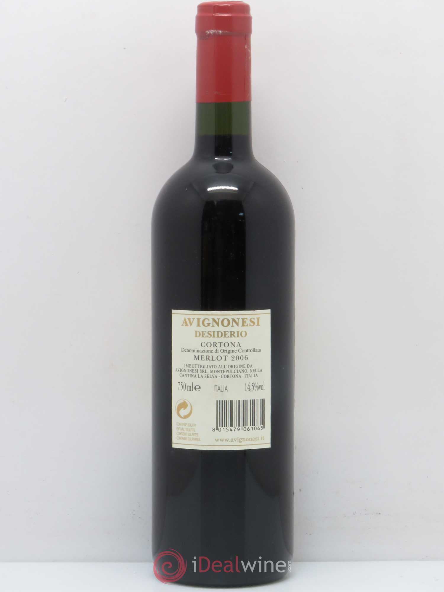 Italie Cortona DOC Avignonesi Desiderio Merlot 2006 - Posten von 1 Flasche - 1