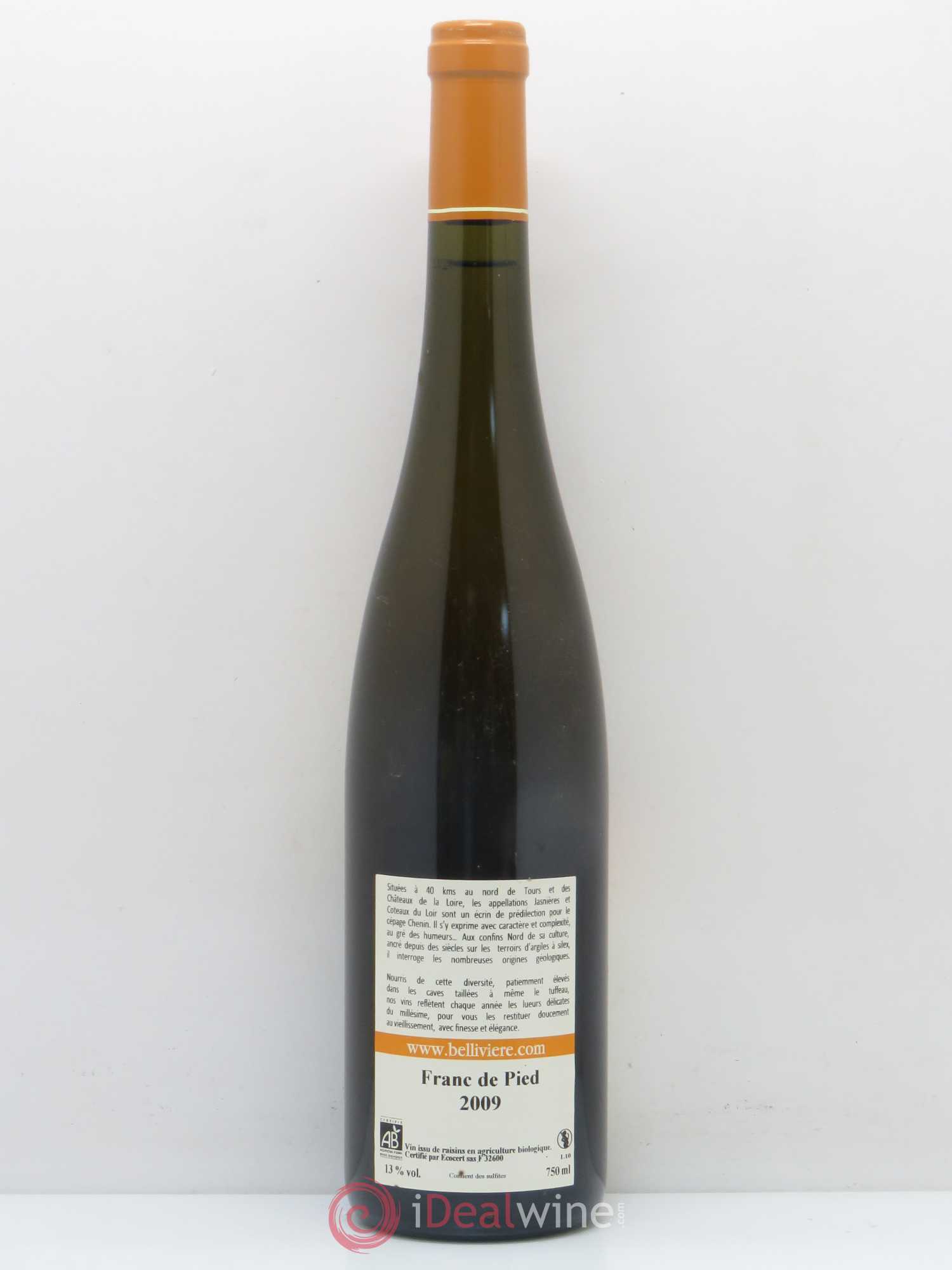 Jasnières Franc de Pied Domaine de Bellivière 2009 - Posten von 1 Flasche - 1