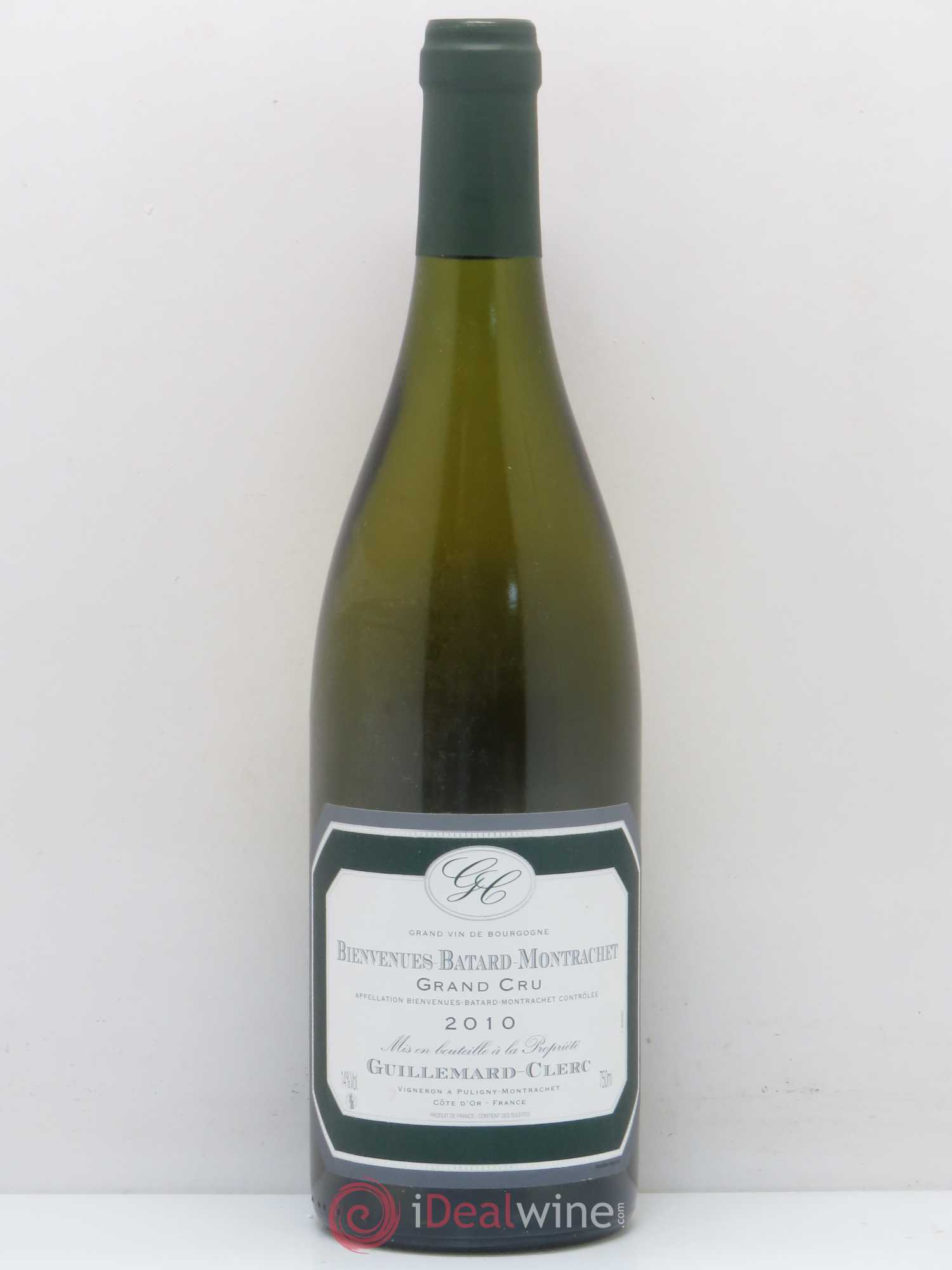 Bienvenues-Bâtard-Montrachet Grand Cru Domaine Guillemard Clerc 2010 - Lot de 1 bouteille - 0