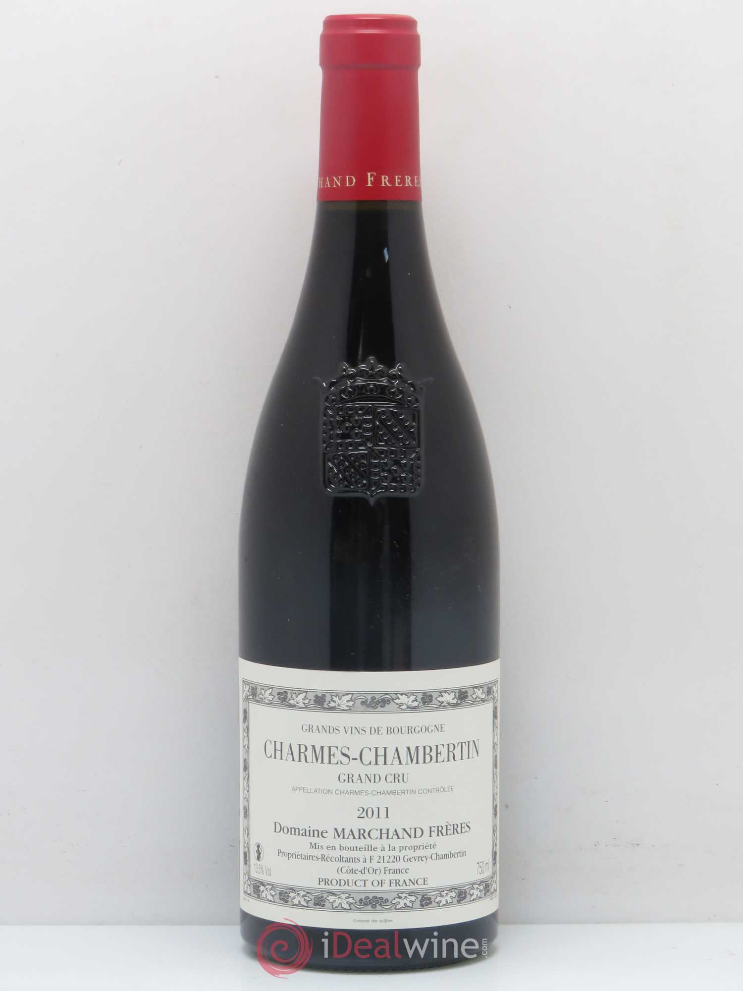 Charmes-Chambertin Grand Cru Domaine Marchand Freres 2011 - Lot de 1 bouteille - 0