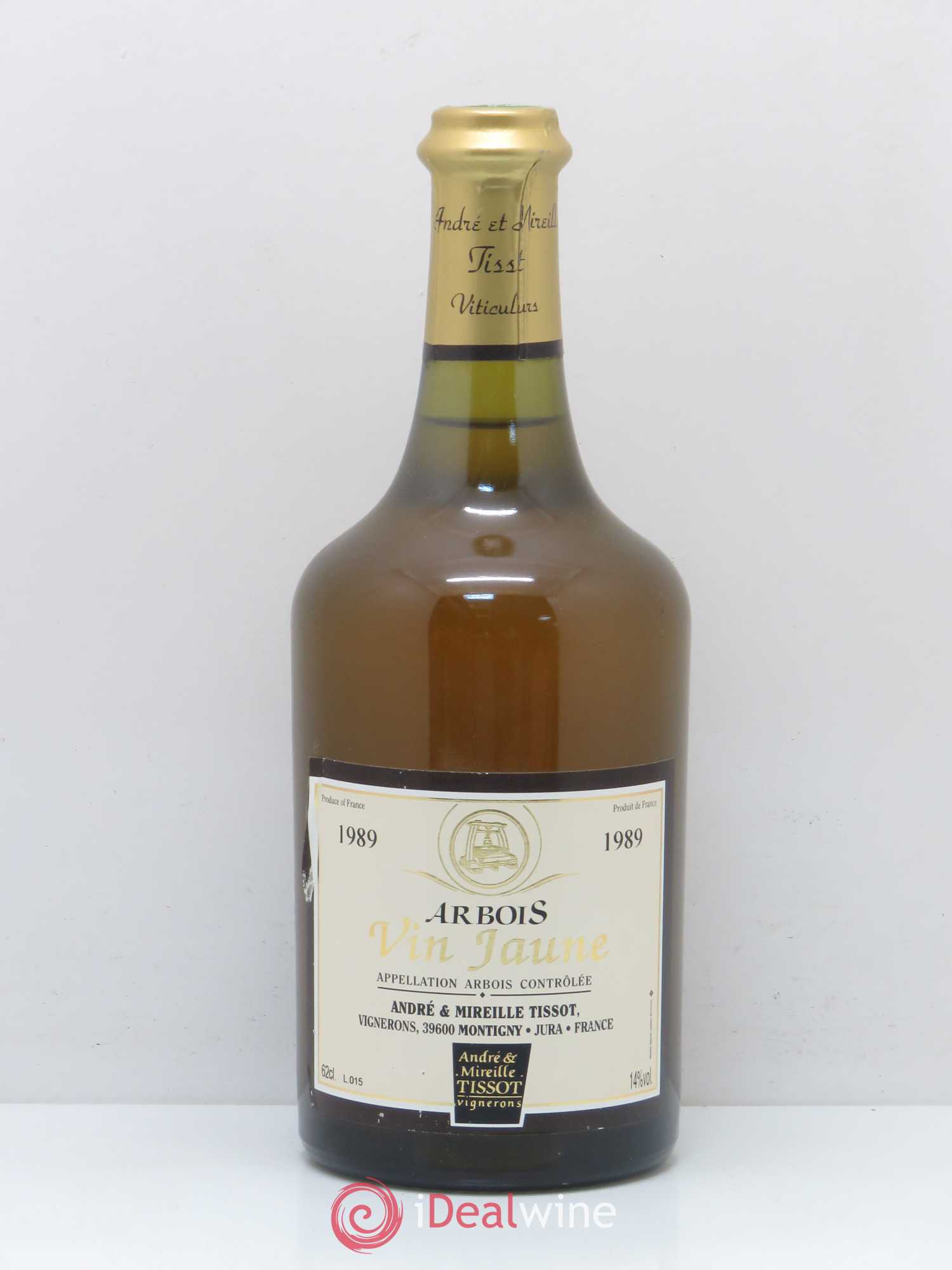 Arbois Vin Jaune Arbois André et Mireille Tissot 1989 - Posten von 1 Flasche - 0