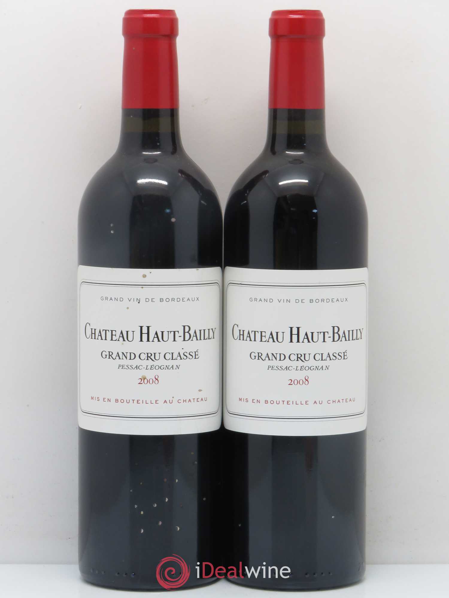 Château Haut-Bailly Cru Classé de Graves 2008 - Lot de 2 bouteilles - 0