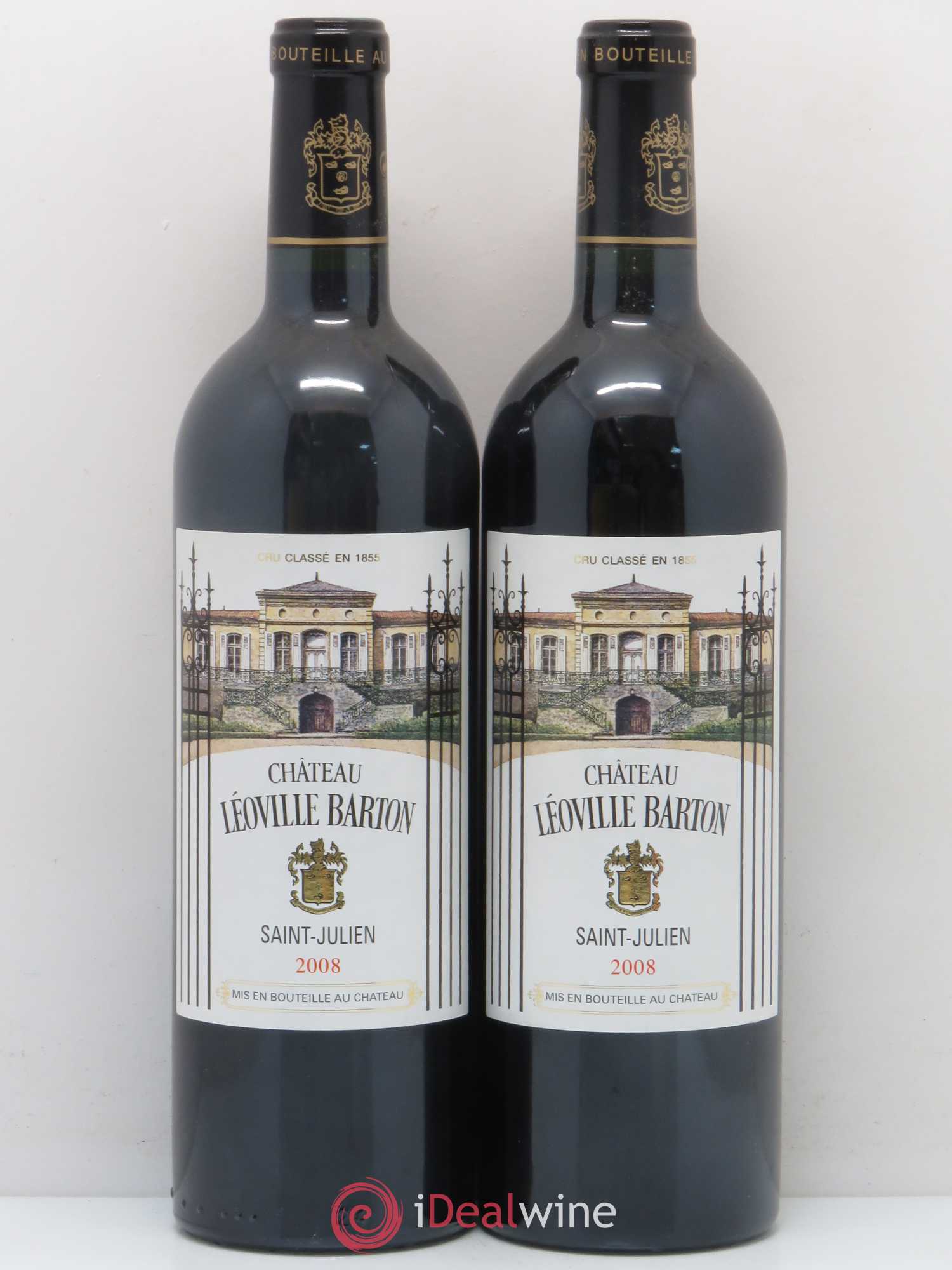 Château Léoville Barton 2ème Grand Cru Classé 2008 - Lot de 2 bouteilles - 0
