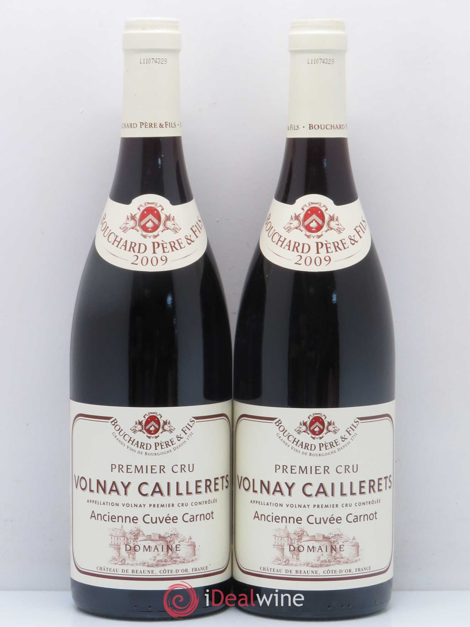 Volnay 1er Cru Caillerets - Ancienne Cuvée Carnot Bouchard Père & Fils 2009 - Lot de 2 bouteilles - 0
