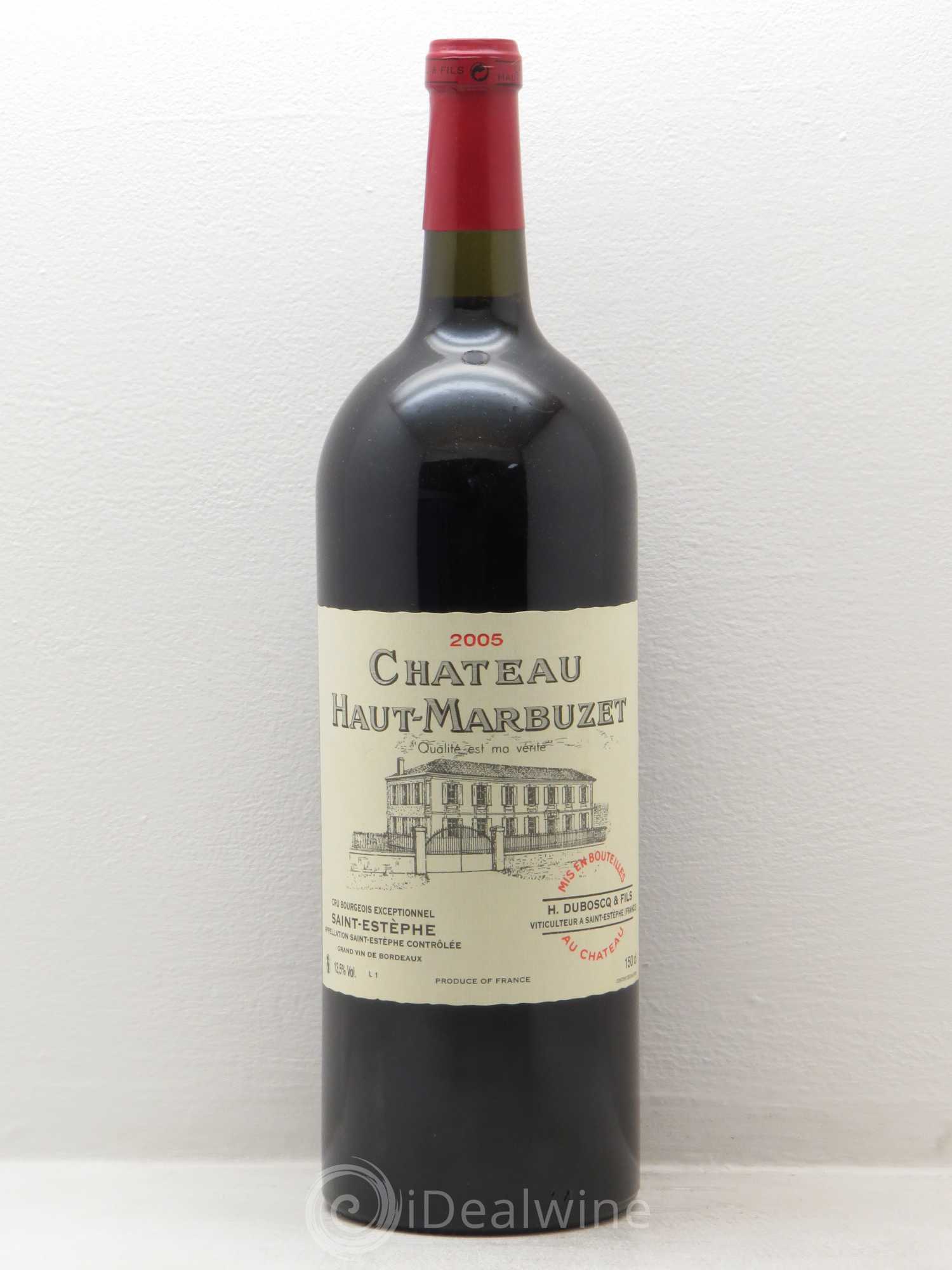 Château Haut Marbuzet 2005 - Lot de 1 magnum - 0