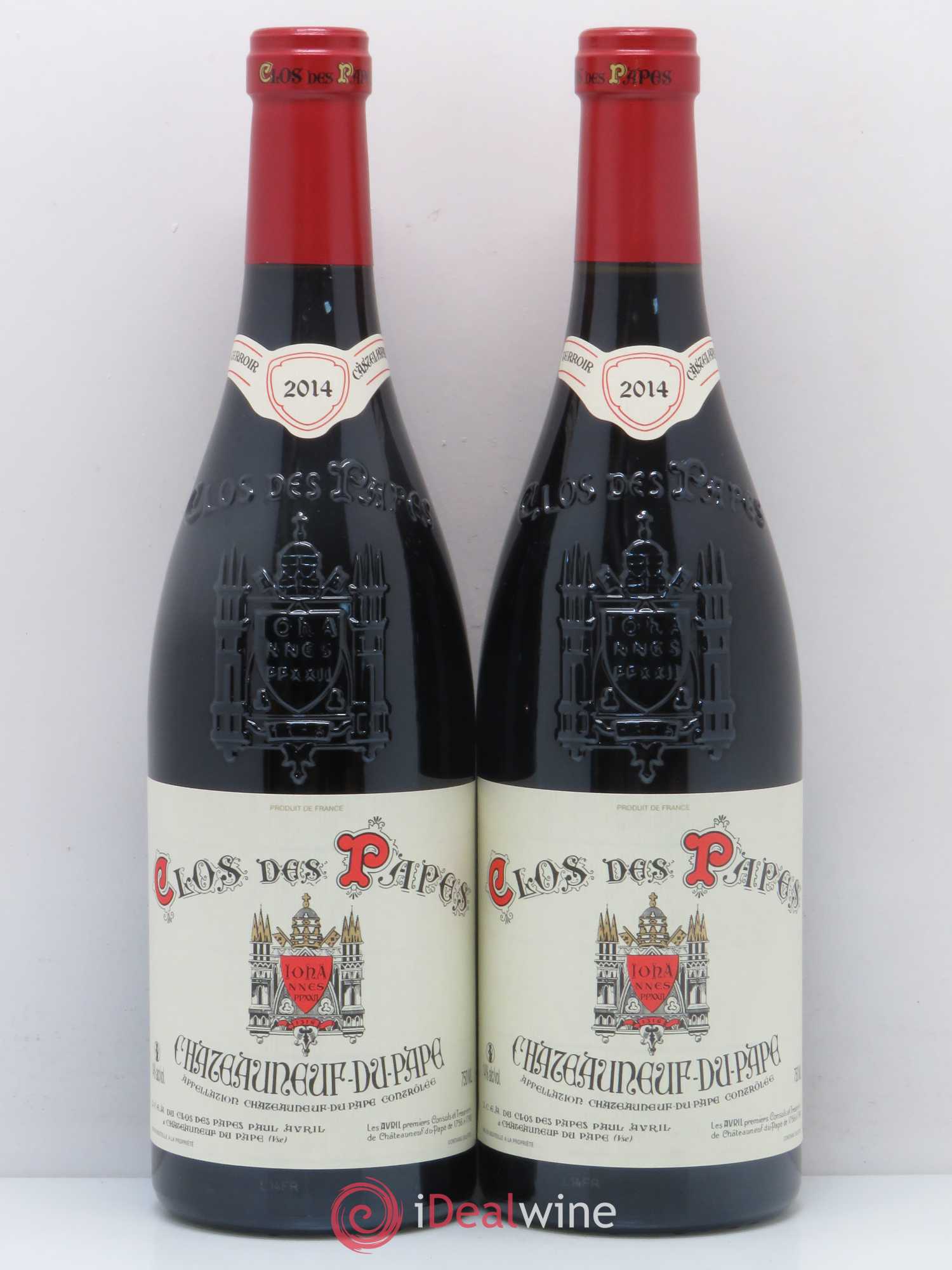 Châteauneuf-du-Pape Clos des Papes - Paul Avril 2014 - Lot de 2 bouteilles - 0