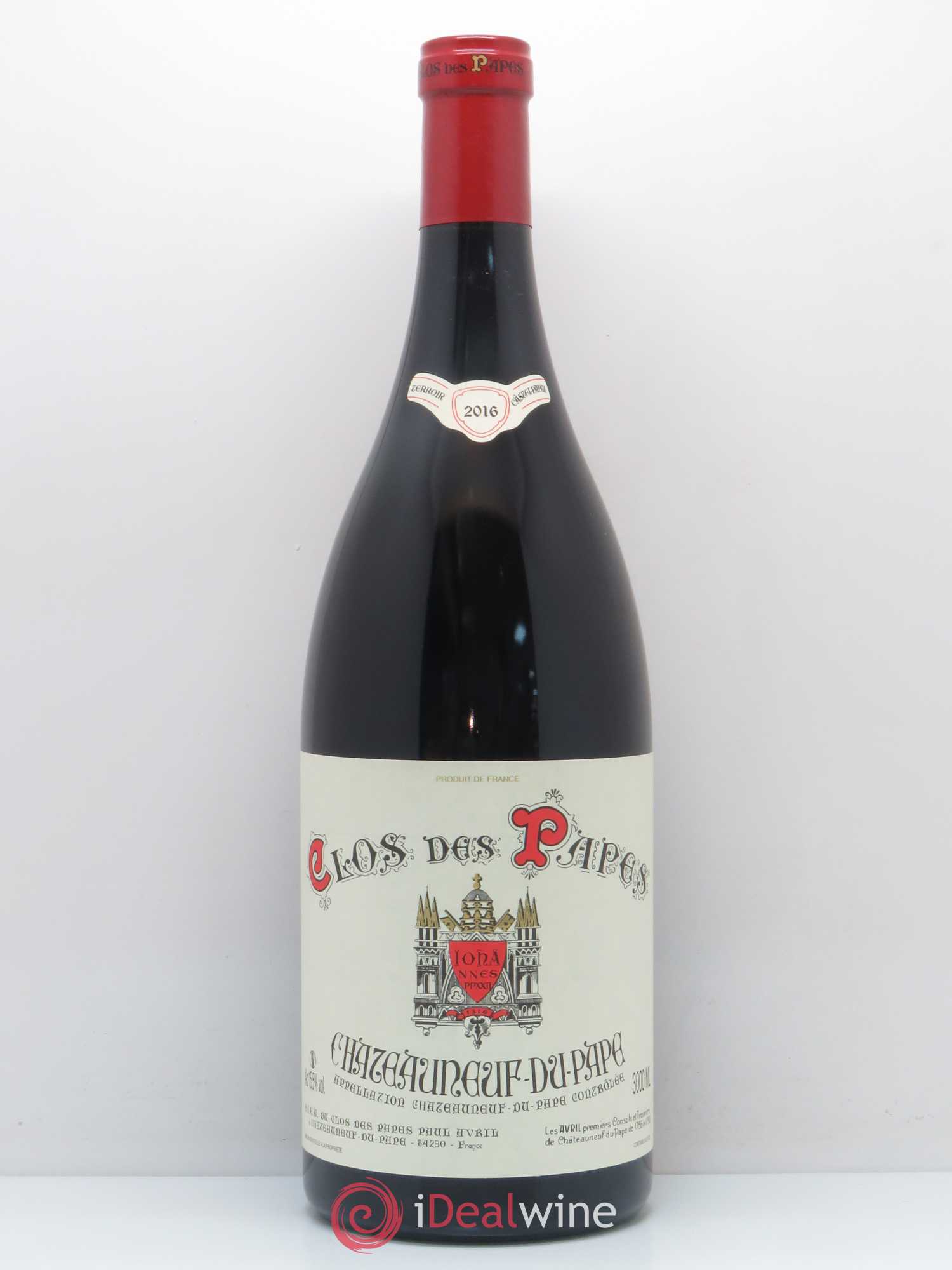 Châteauneuf-du-Pape Clos des Papes - Paul Avril 2016 - Lot de 1 double magnum - 0
