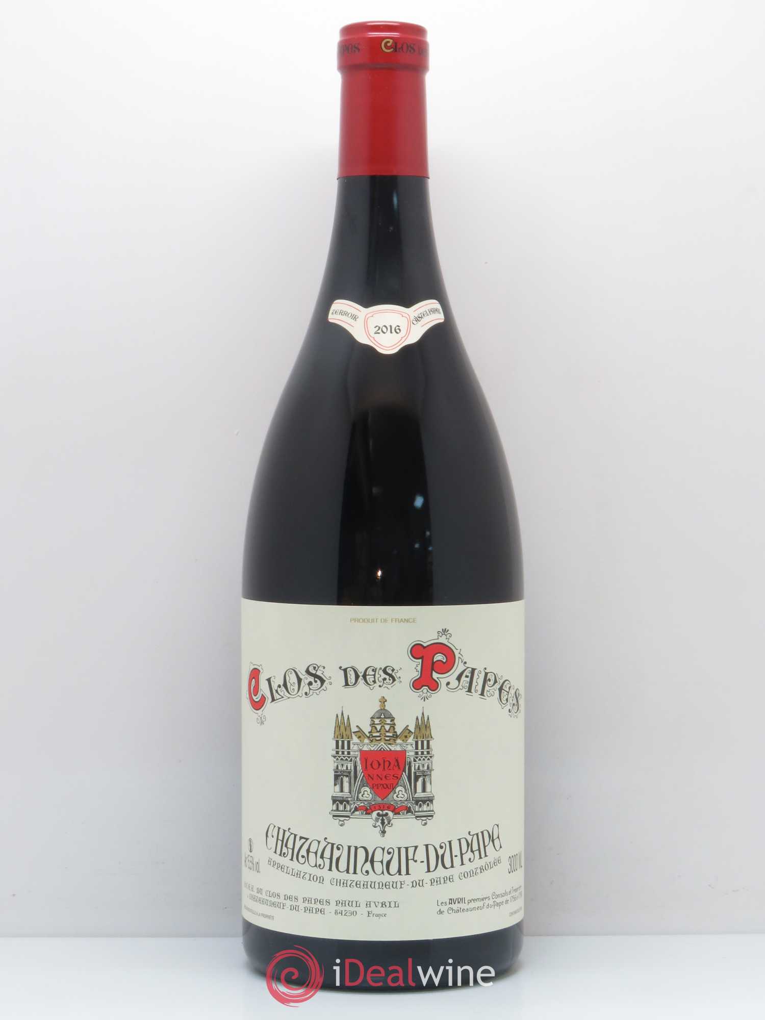 Châteauneuf-du-Pape Clos des Papes - Paul Avril 2016 - Lot de 1 double magnum - 0