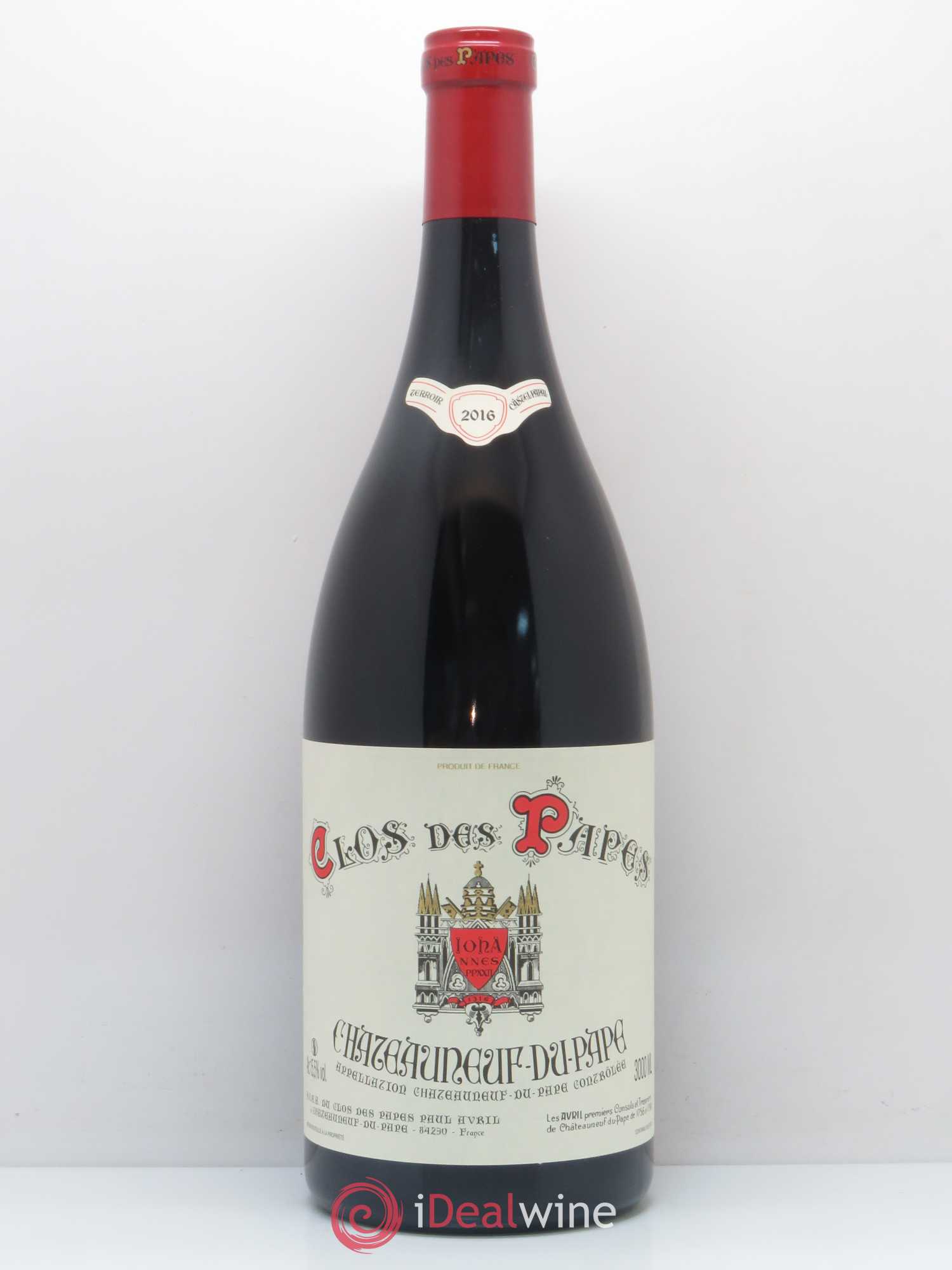 Châteauneuf-du-Pape Clos des Papes - Paul Avril 2016 - Lot de 1 double magnum - 0