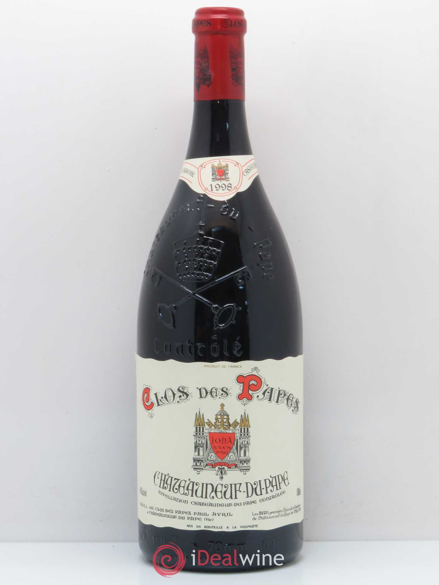 Châteauneuf-du-Pape Clos des Papes - Paul Avril 1998 - Lot de 1 magnum - 0