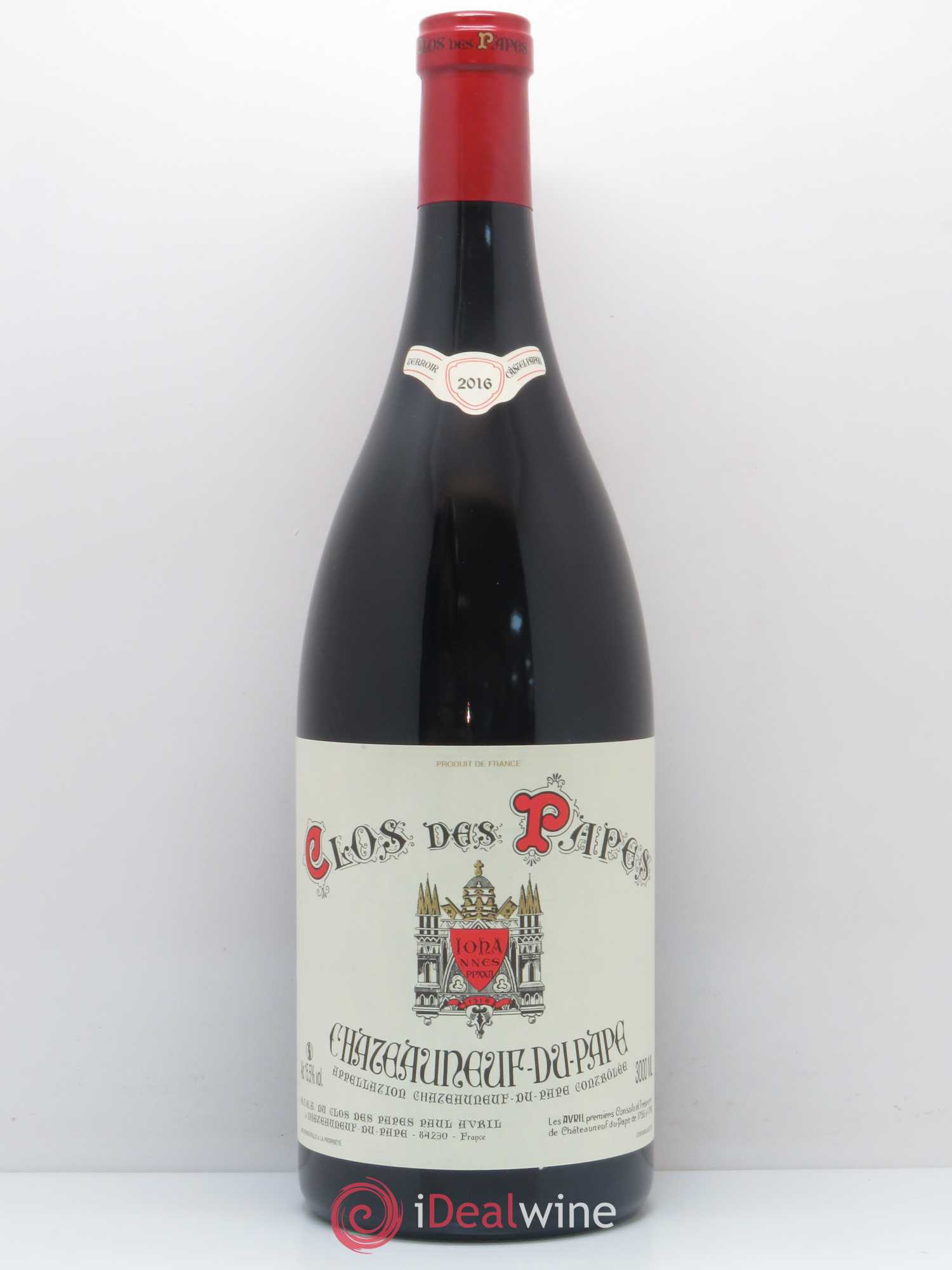 Châteauneuf-du-Pape Clos des Papes - Paul Avril 2016 - Lot de 1 double magnum - 0