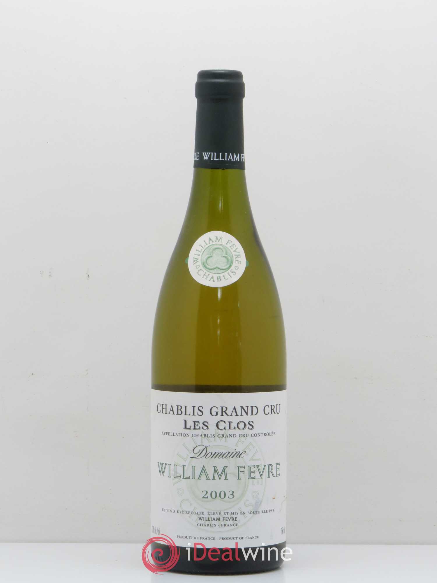Chablis Grand Cru Les Clos William Fèvre 2003 - Lot de 1 bouteille - 0