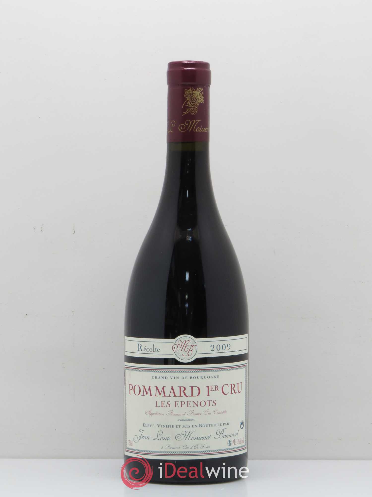 Pommard 1er Cru Les Epenots Domaine Moissenet Bonnard 2009 - Posten von 1 Flasche - 0