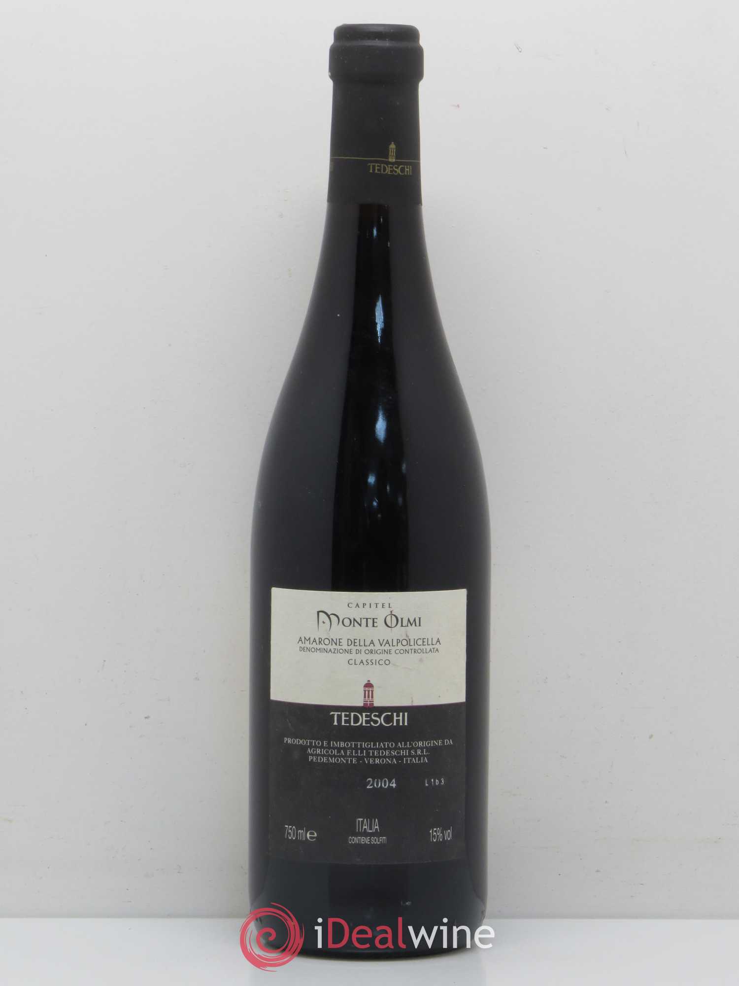 Amarone della Valpolicella DOC Classico Capitel Monte Olmi Tedeschi 2004 - Posten von 1 Flasche - 1