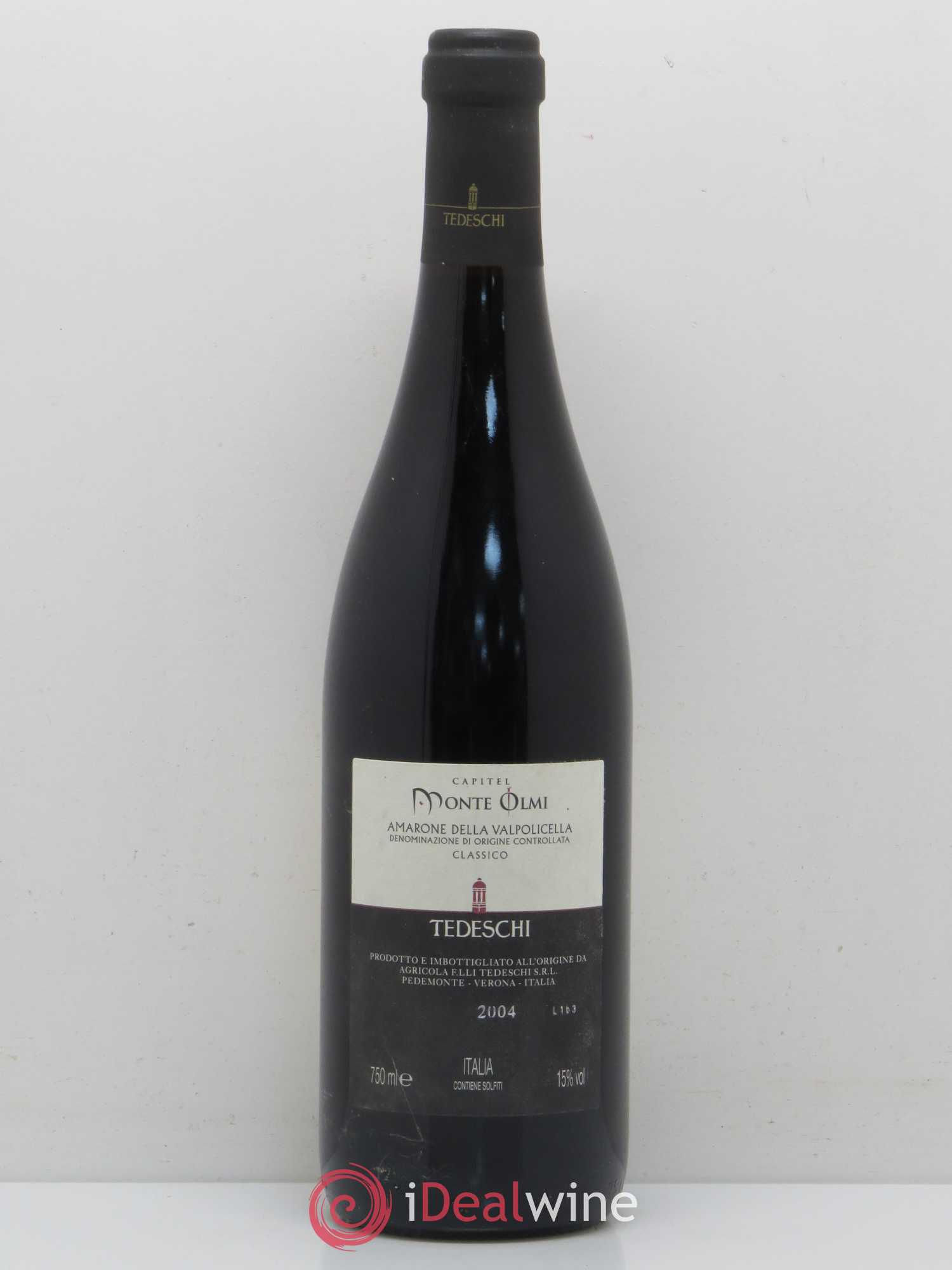 Amarone della Valpolicella DOC Classico Capitel Monte Olmi Tedeschi 2004 - Posten von 1 Flasche - 1