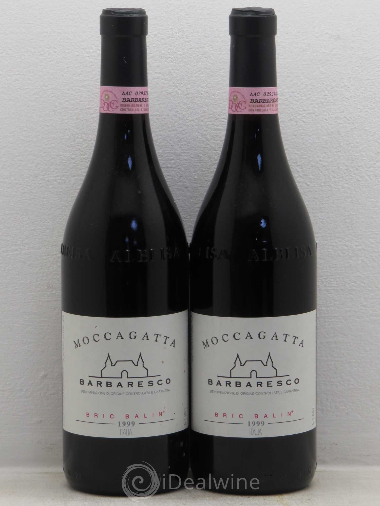 Barbaresco DOCG Bric Balin Moccagatta 1999 - Lotto di 2 bottiglie - 0