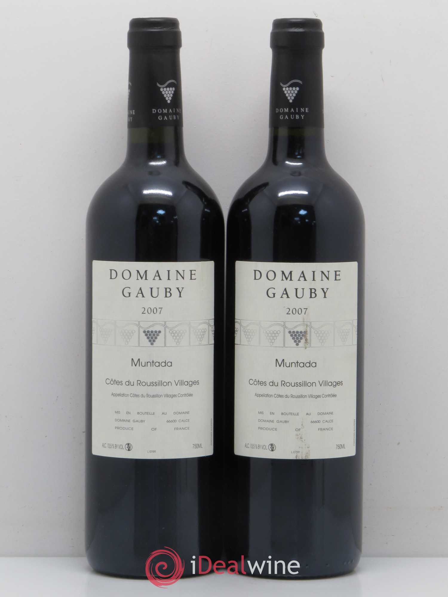 Côtes Catalanes (anciennement Côtes du Roussillon Villages) La Muntada Gauby (Domaine) 2007 - Lot de 2 bouteilles - 0