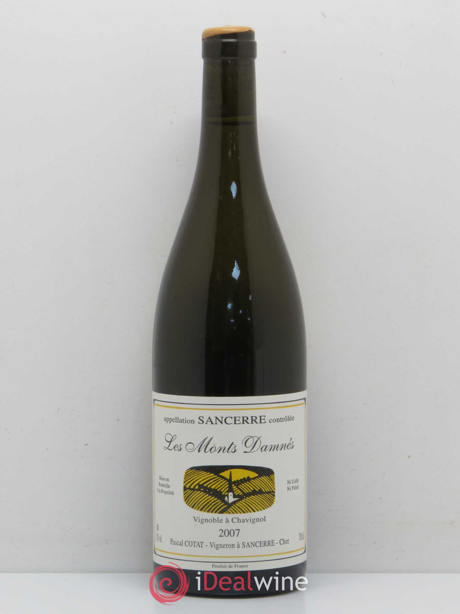 Sancerre Les Monts Damnés Pascal Cotat 2007 - Lot de 1 bouteille - 0